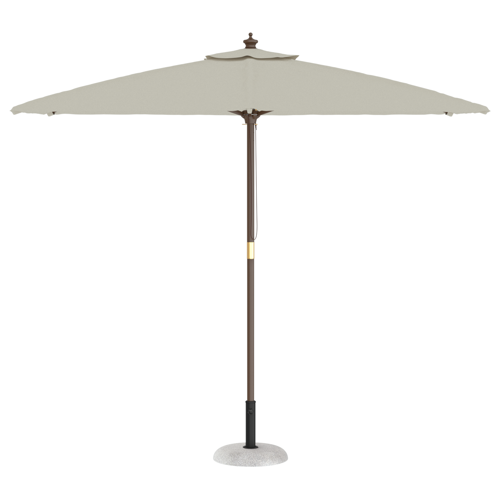 Parasol Base for 37/42/52/58mm Poles Light Grey Concrete 20 kg - Image 3