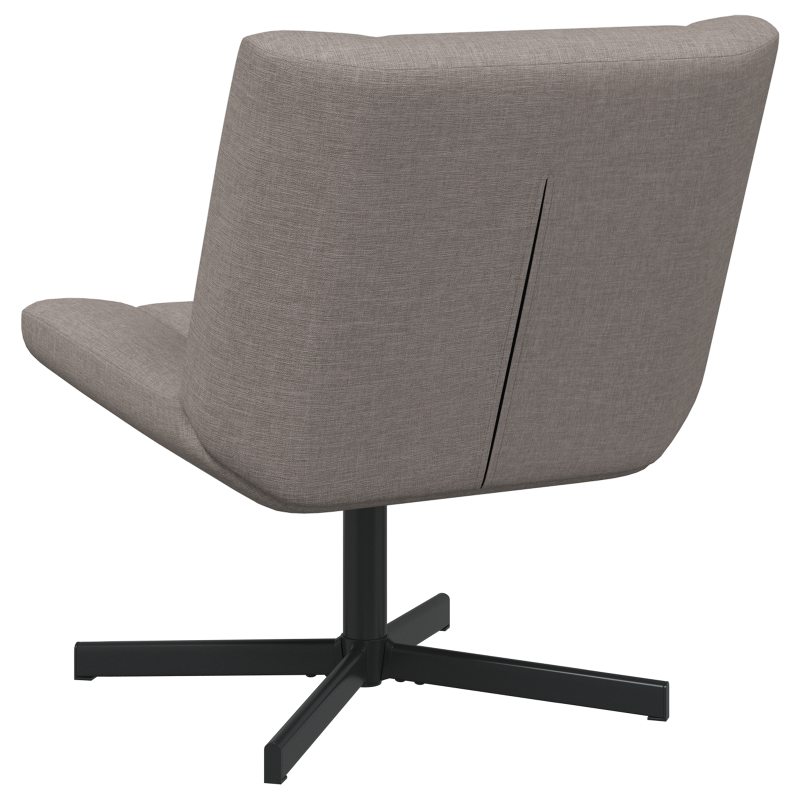 Akzentstuhl Taupe Stoff, Metallbasis Standard Ergonomisch – Bild 6