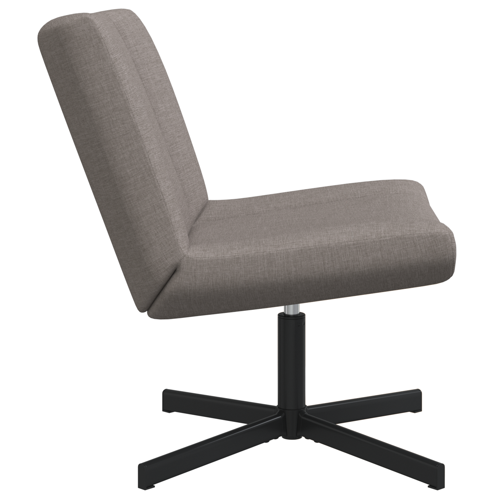 Akzentstuhl Taupe Stoff, Metallbasis Standard Ergonomisch – Bild 5