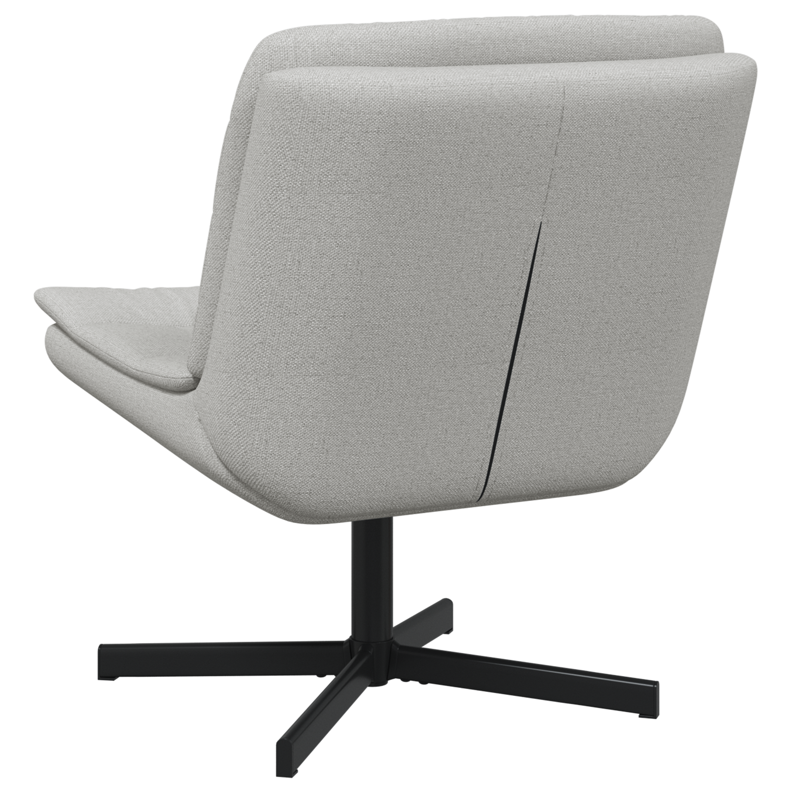 Drehstuhl Hellgrau Polyesterstoff, Metallbasis Mittel – Bild 6