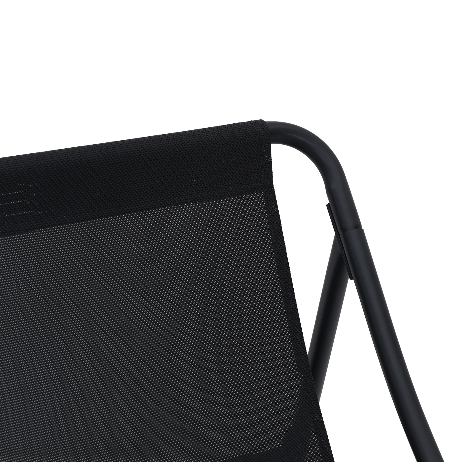 Градински релаксиращи столове 2 бр. с възглавница Черно 60x80x71 см Стомана - Image 9