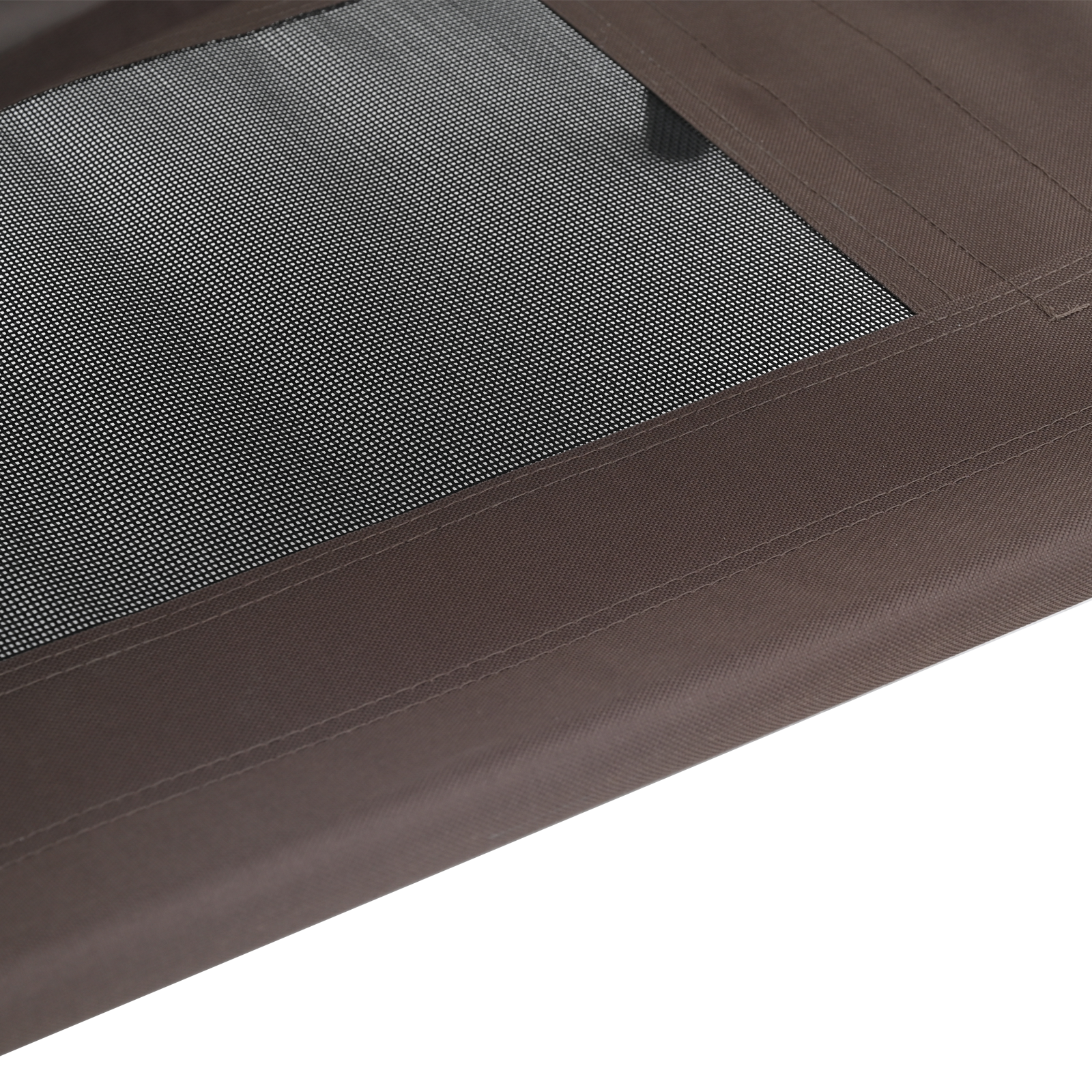 Raised Dog Bed Brown Metal 76 x 62 x 70.5 cm Collapsible - Image 7