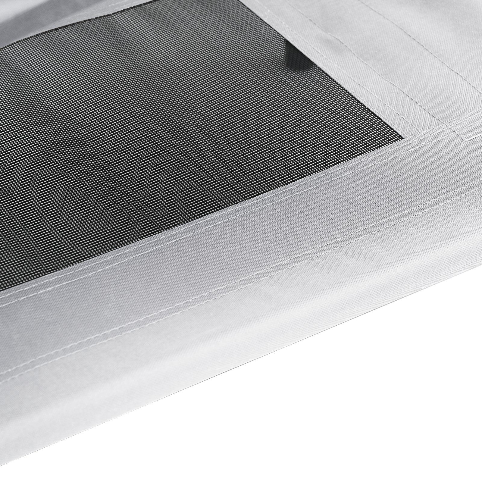 Raised Dog Bed with Removable Roof Silver Grey M Steel - Image 7