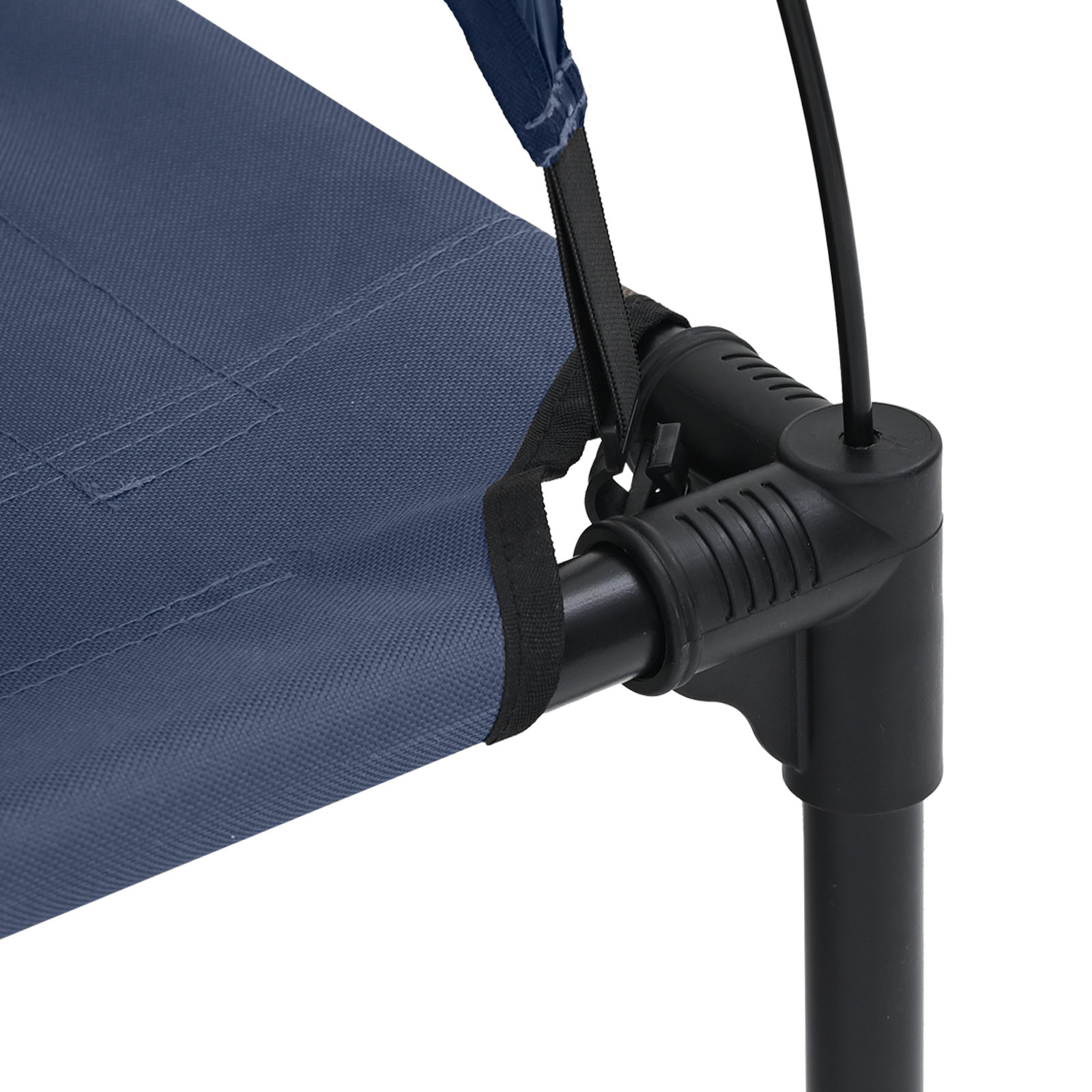 Raised Dog Bed Navy blue Steel, Fabric 76 x 62 x 70.5 cm - Image 6