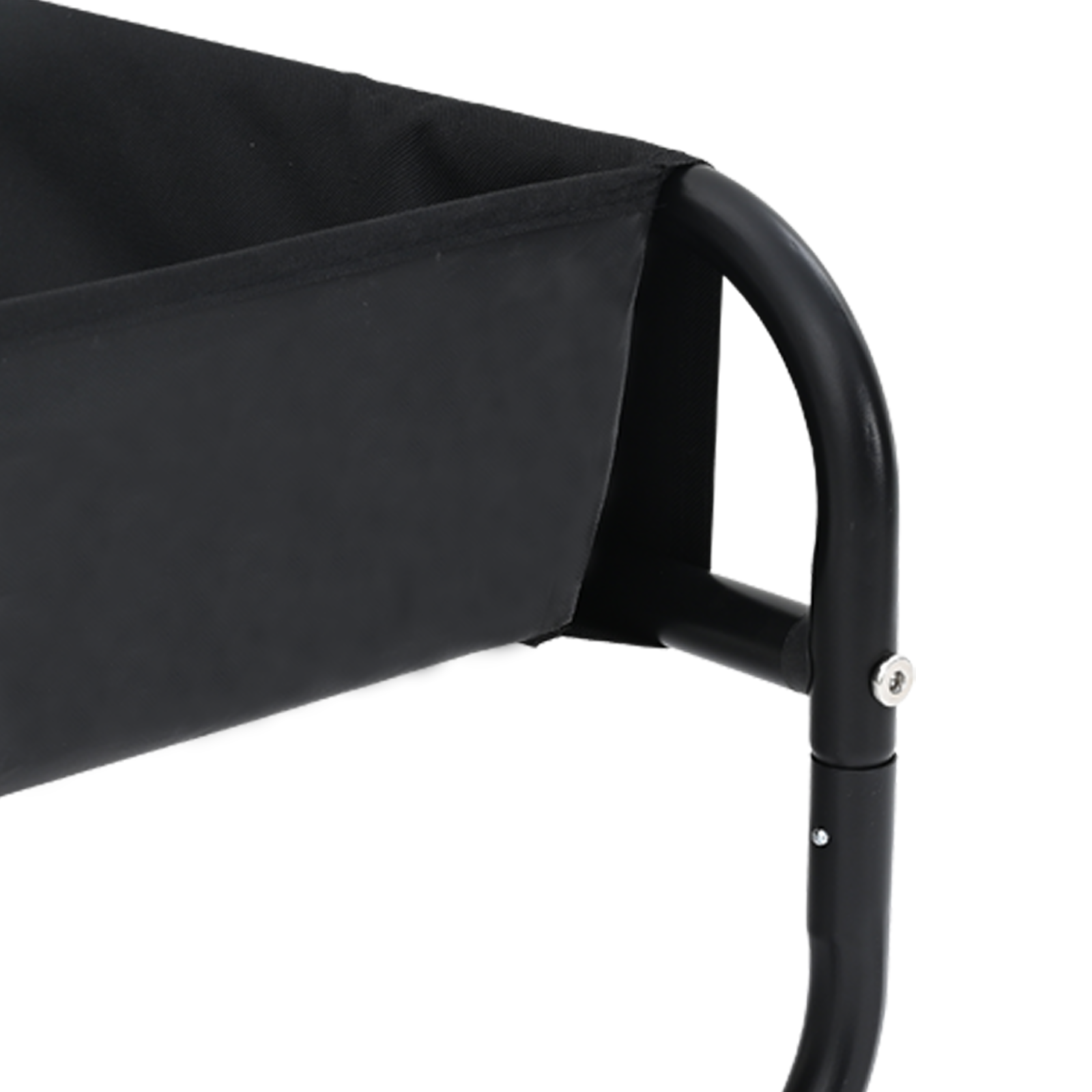 Elevated Dog Bed Black ML Oxford Fabric and Steel - Image 10