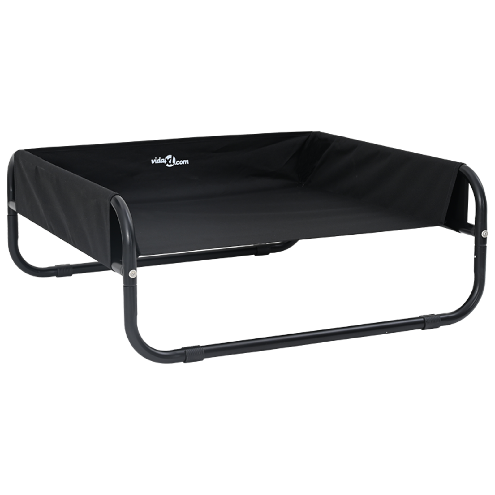 Elevated Dog Bed Black ML Oxford Fabric and Steel - Image 2