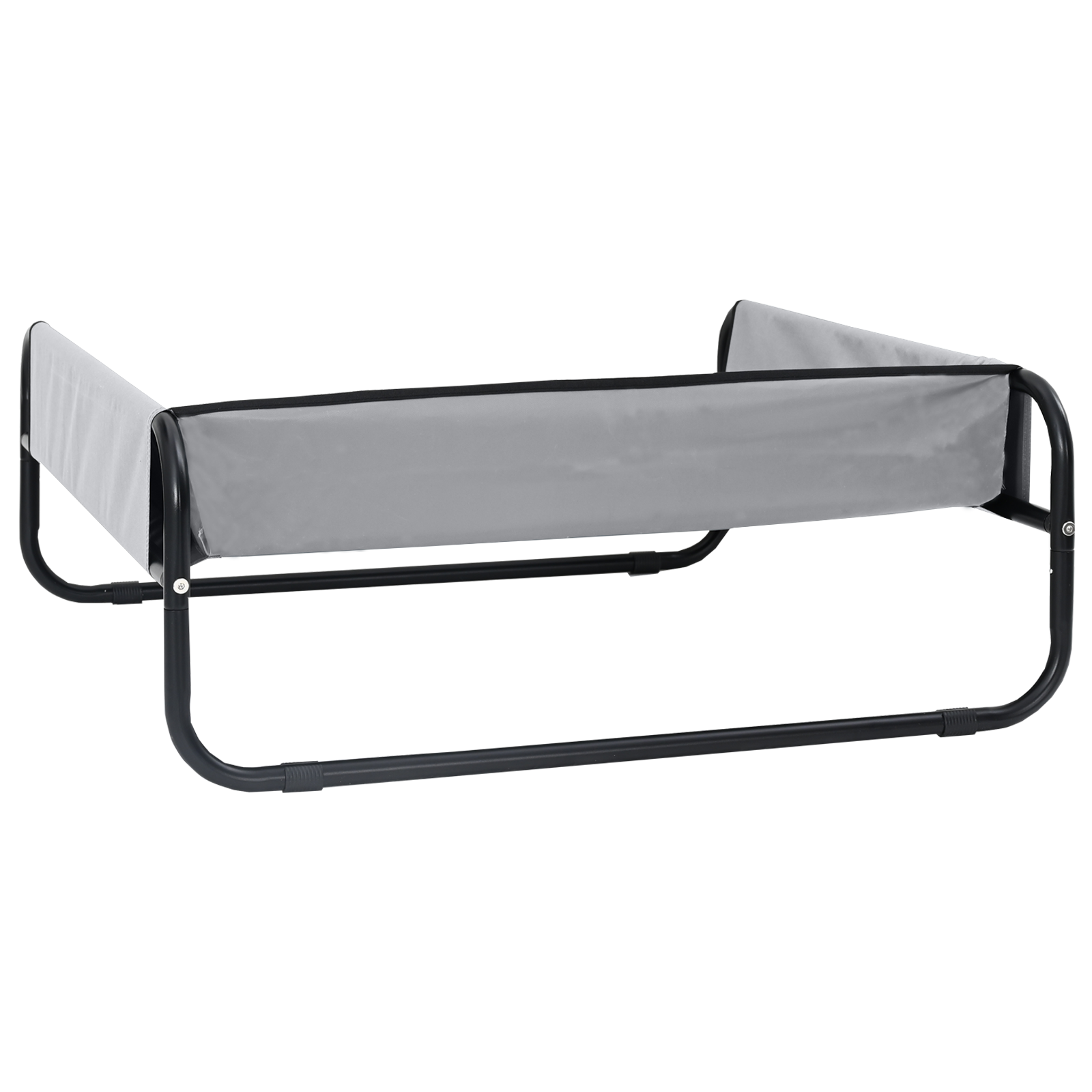 Elevated Dog Bed Light Grey S Oxford Fabric and Steel - Image 6