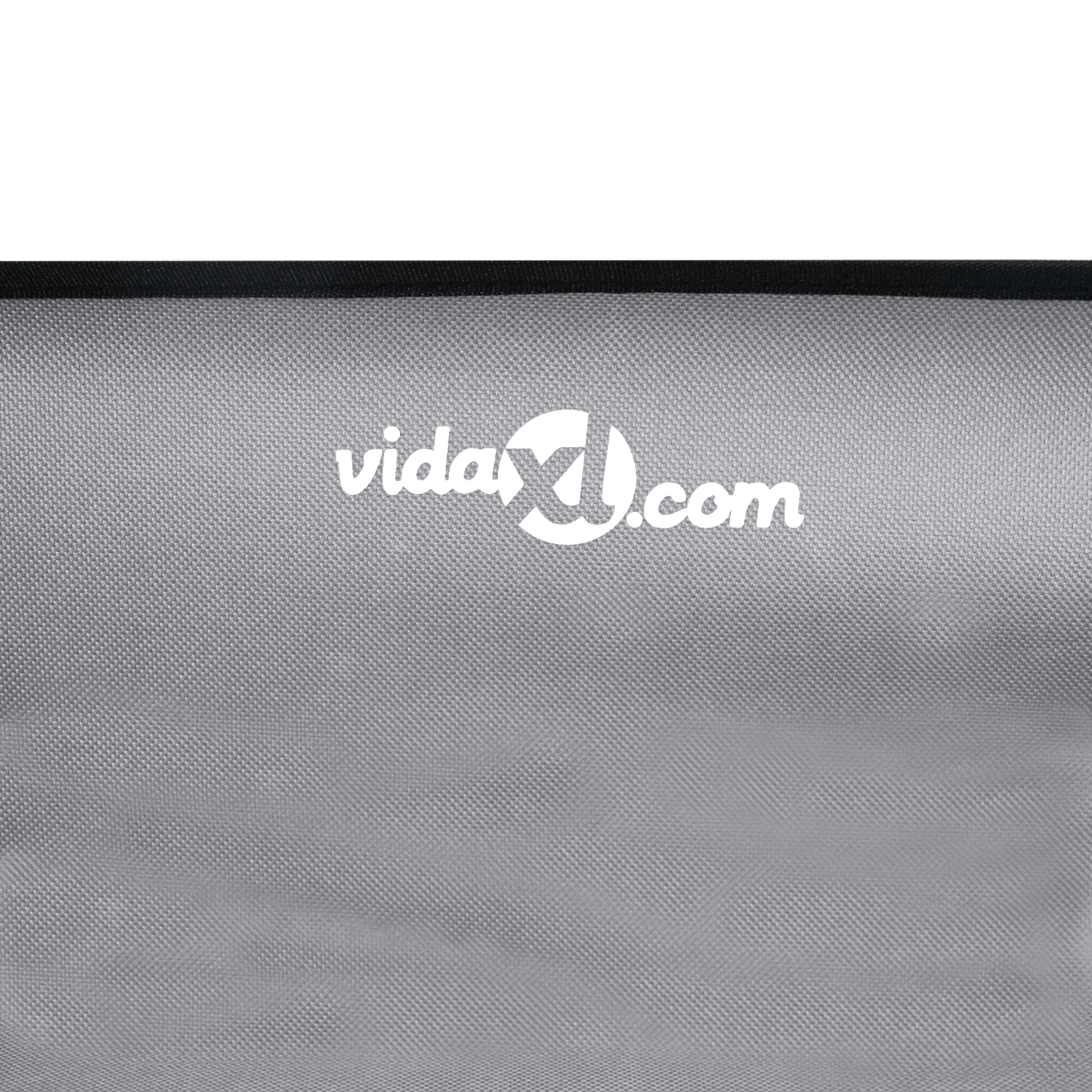 Elevated Dog Bed Light Grey L Oxford Fabric and Steel - Image 8