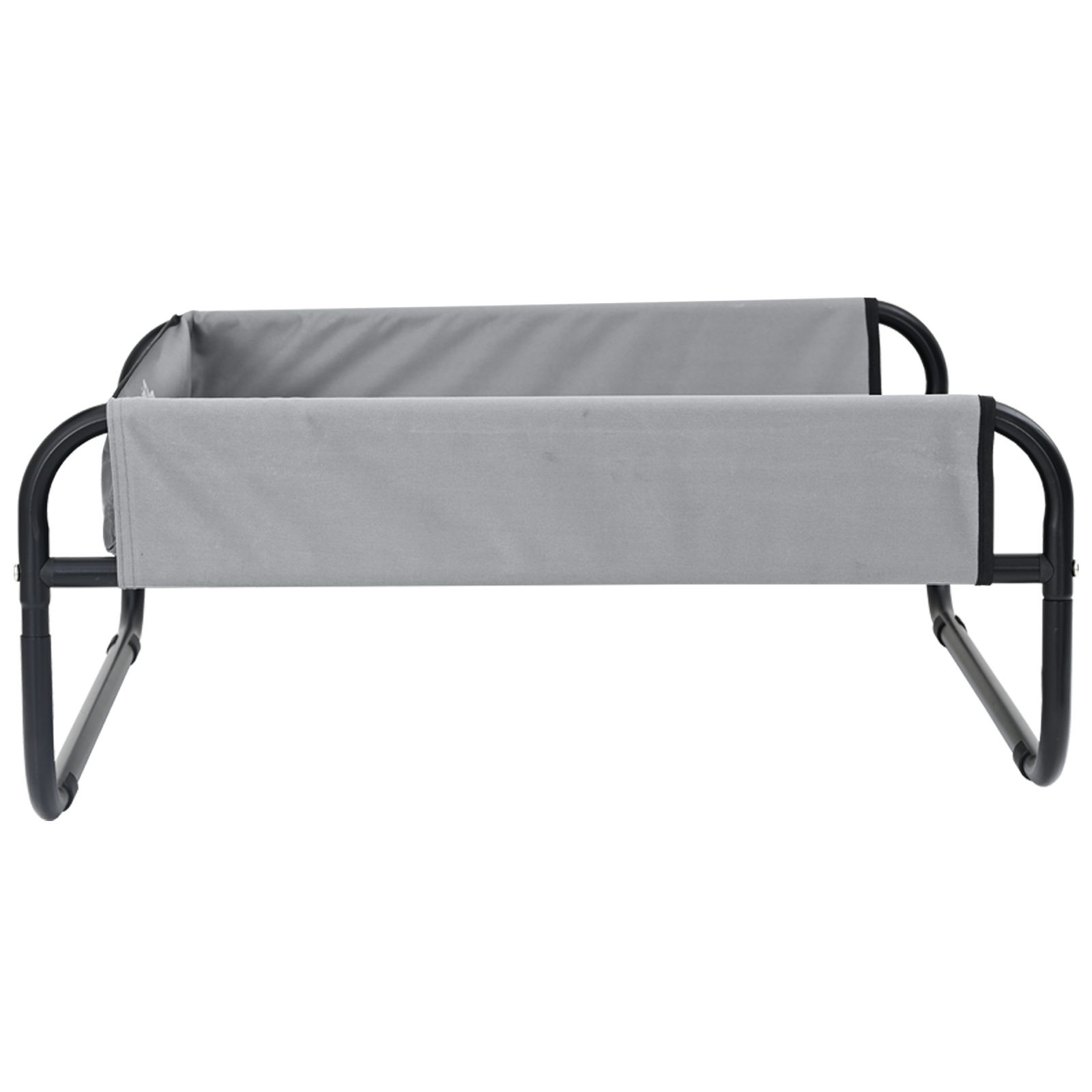Elevated Dog Bed Light Grey L Oxford Fabric and Steel - Image 5