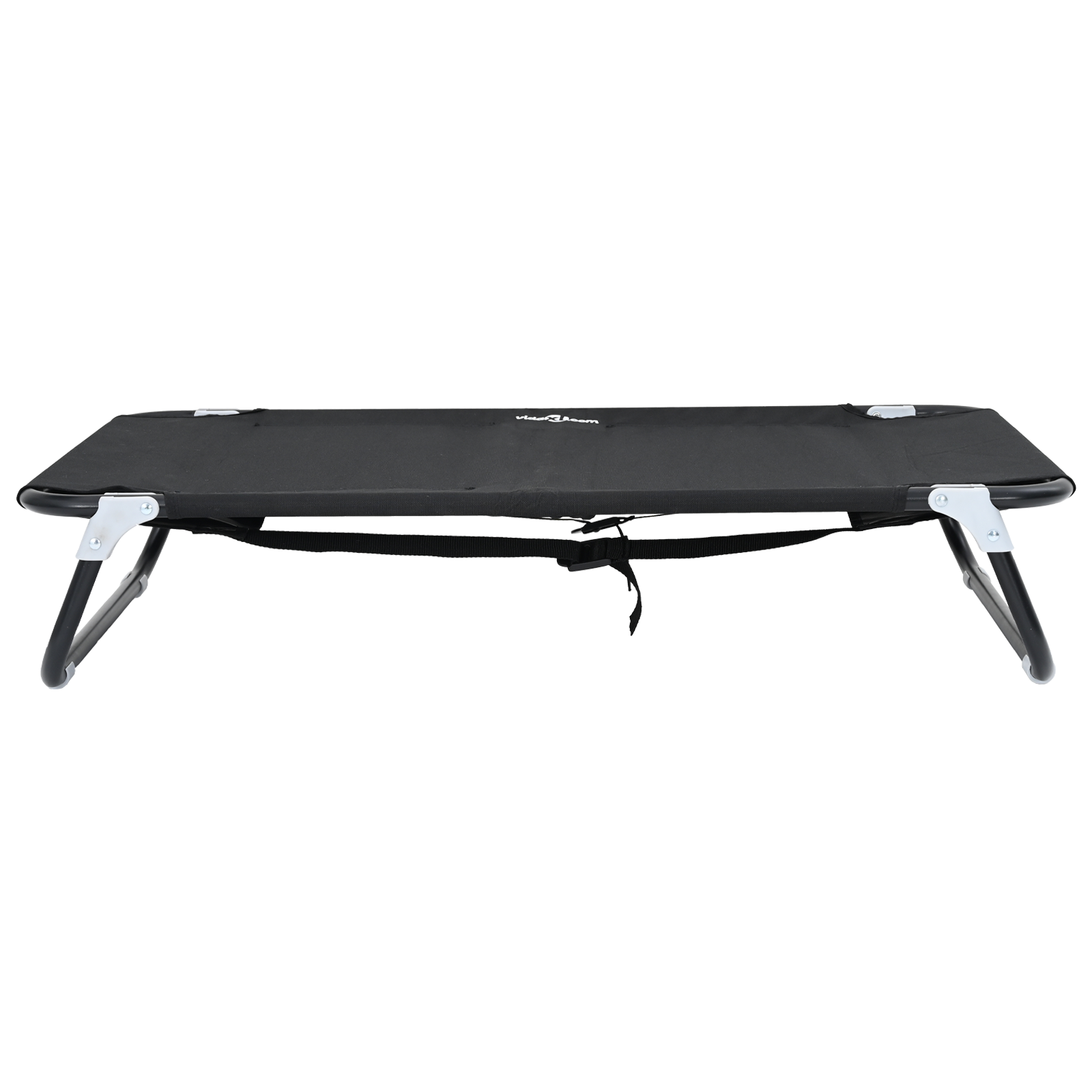 Foldable Dog Bed Black ML Oxford Fabric and Steel - Image 4