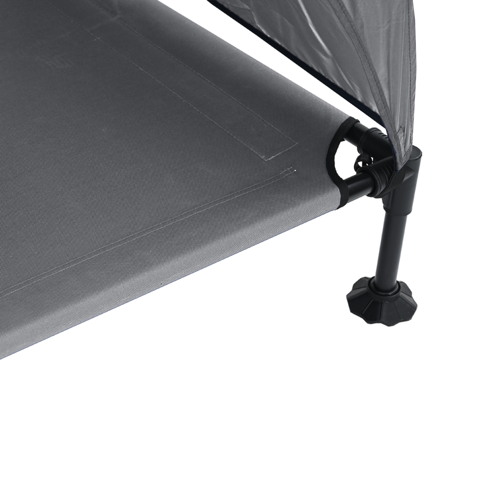 Verhoogd Hondenbed met Verwijderbaar Dak Lichtgrijs XL Staal image 8