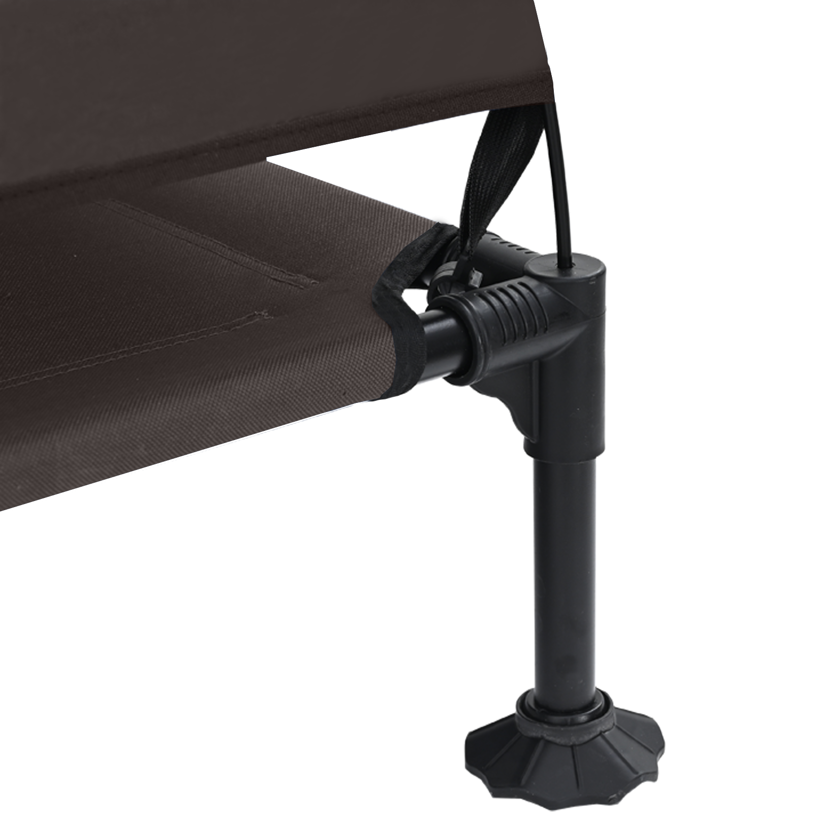 Raised Dog Bed with Removable Roof Brown XL Steel - Image 7