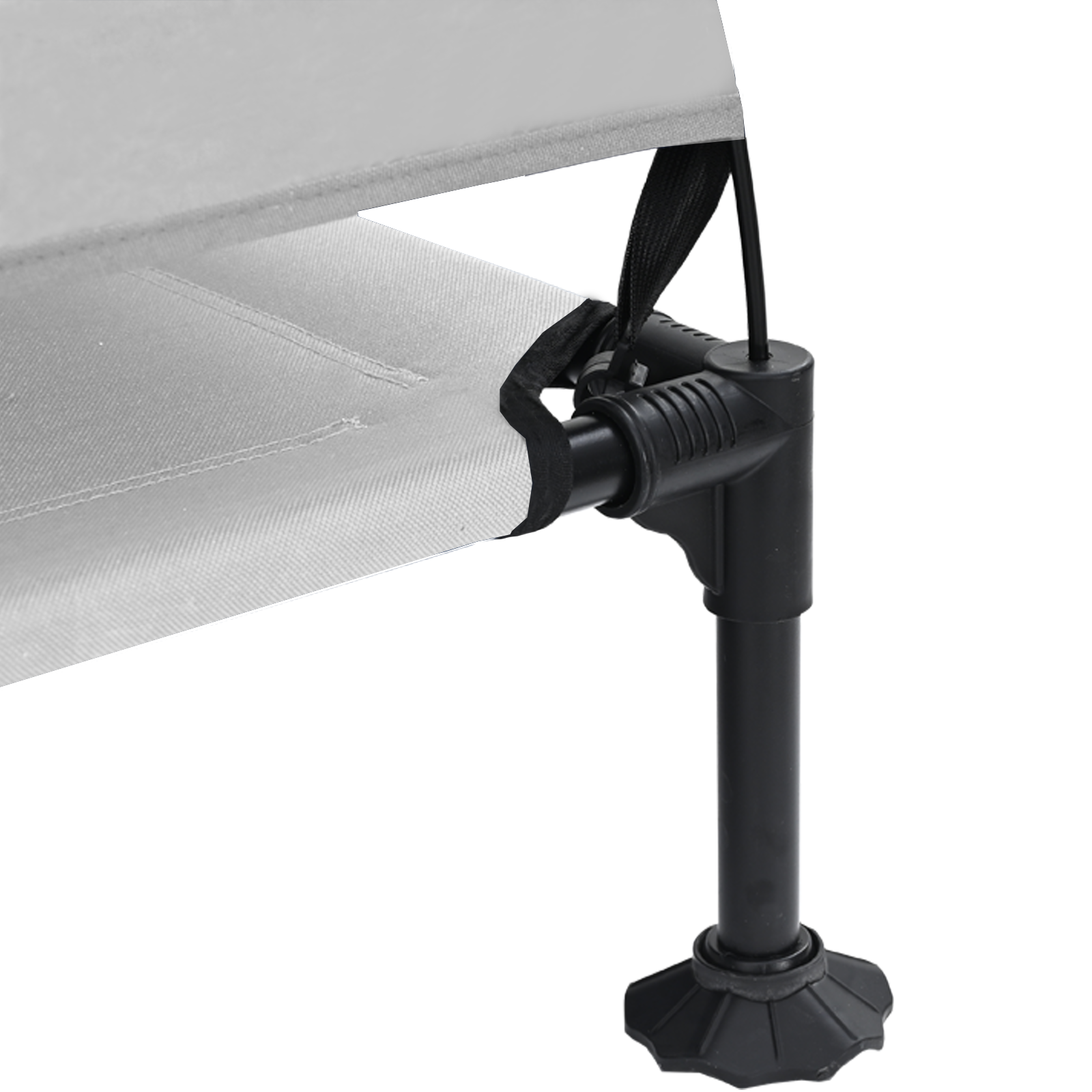 Raised Dog Bed with Removable Roof Silver Grey XL Steel - Image 7