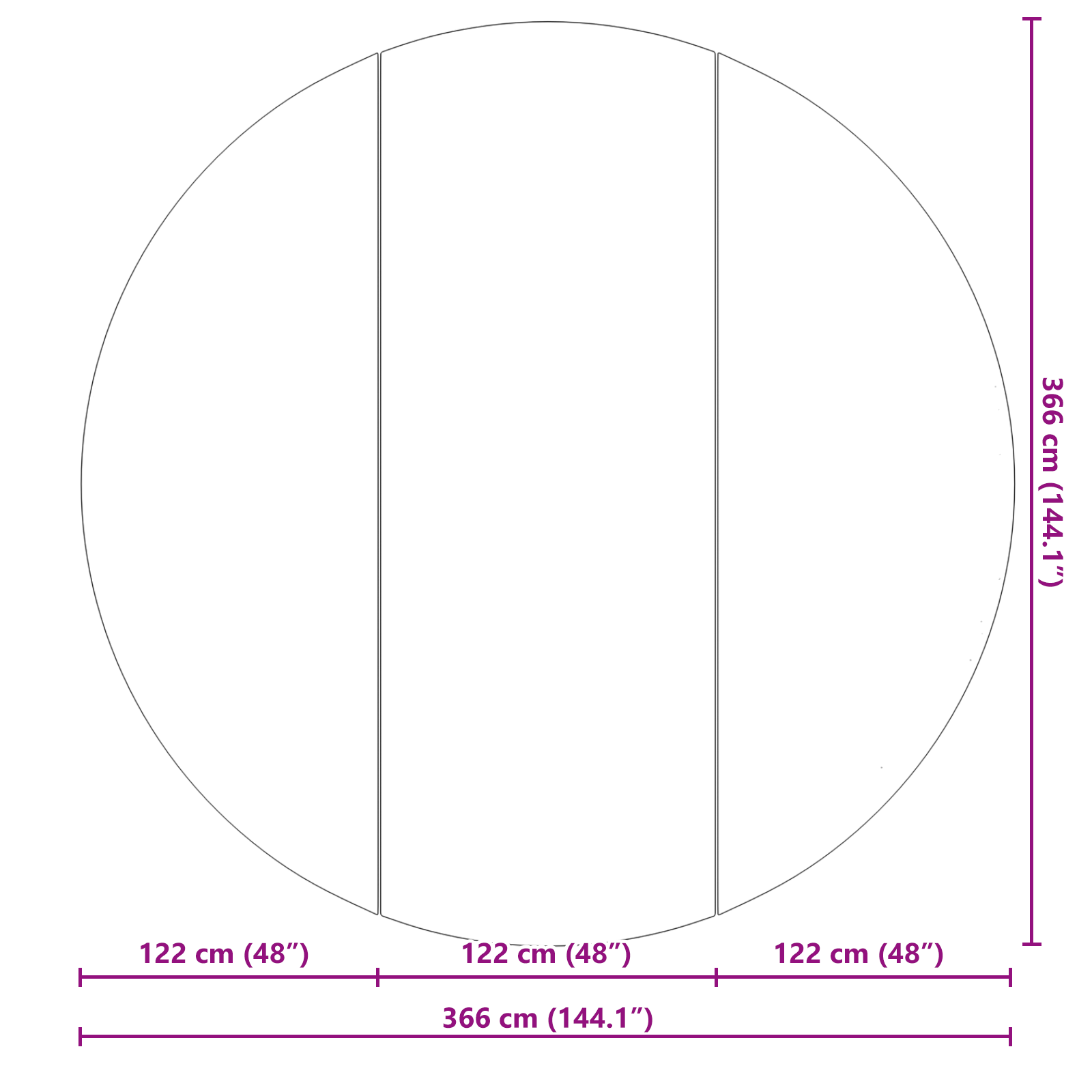 Round Pool Cover Black Plastic Ø 366 cm Waterproof materials - Image 7