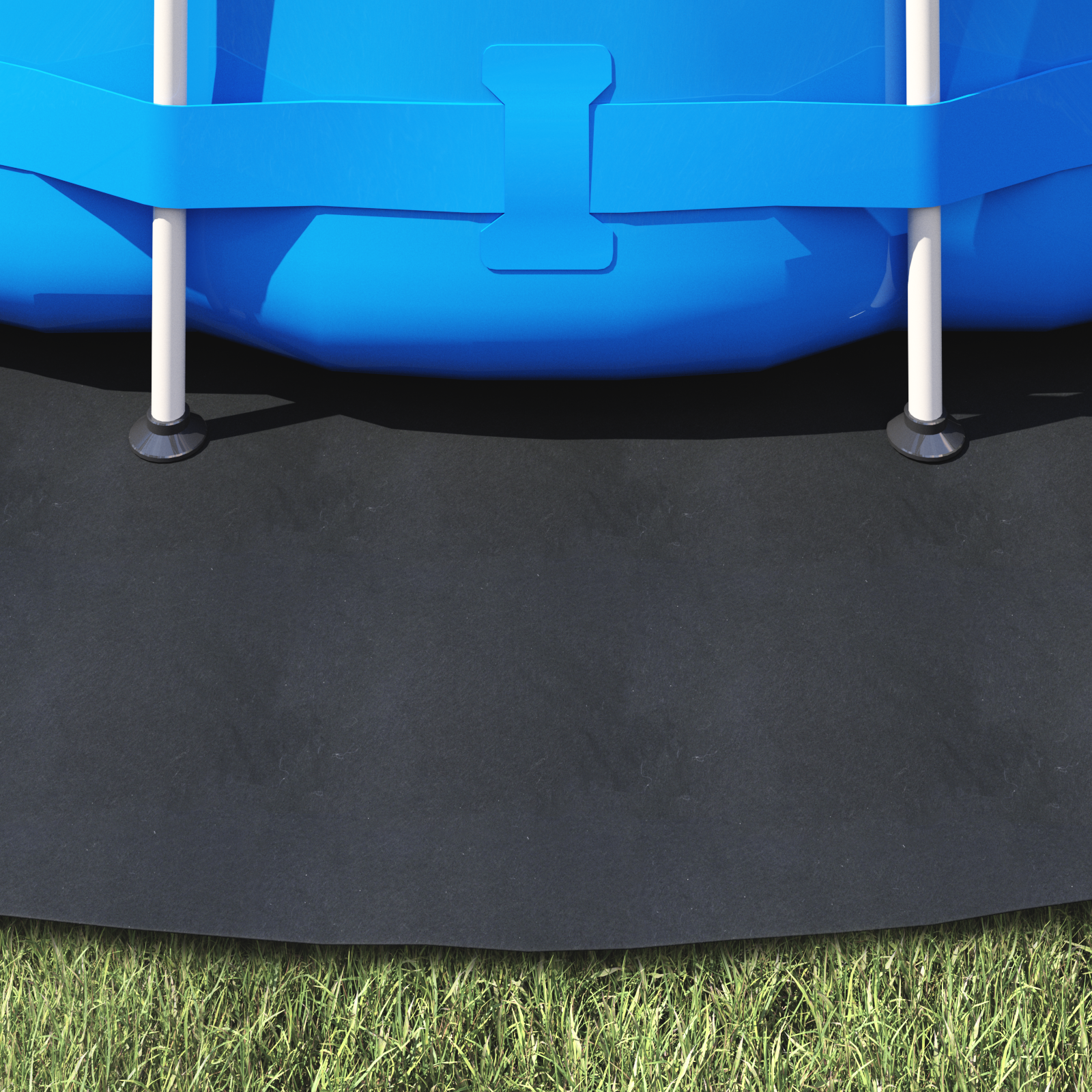 Round Pool Cover Black Polyethylene Ø 396 cm Durable Pool Cover - Image 4