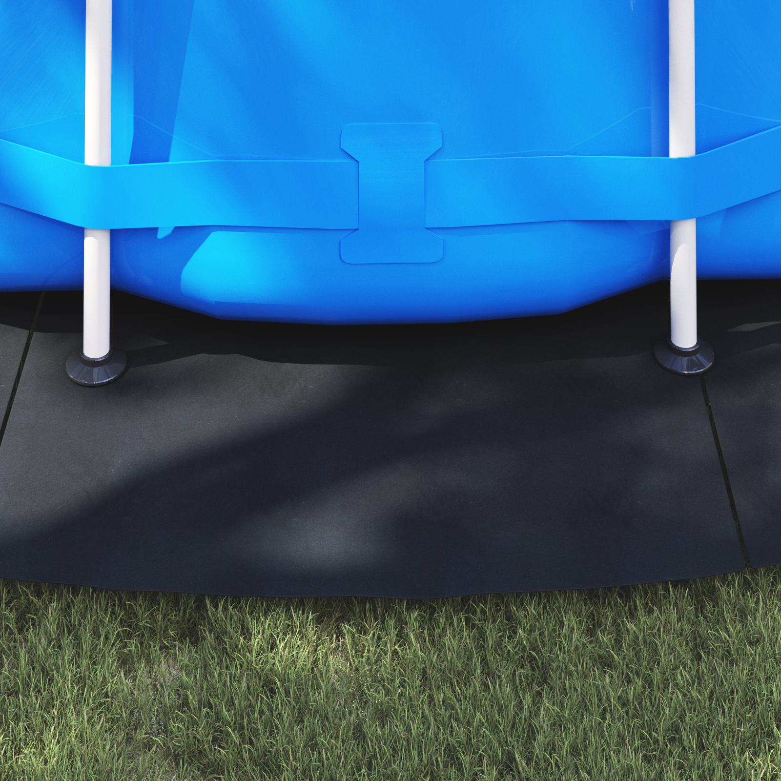 Round Pool Cover Black Polyethylene Ø 550 cm Waterproof materials - Image 4