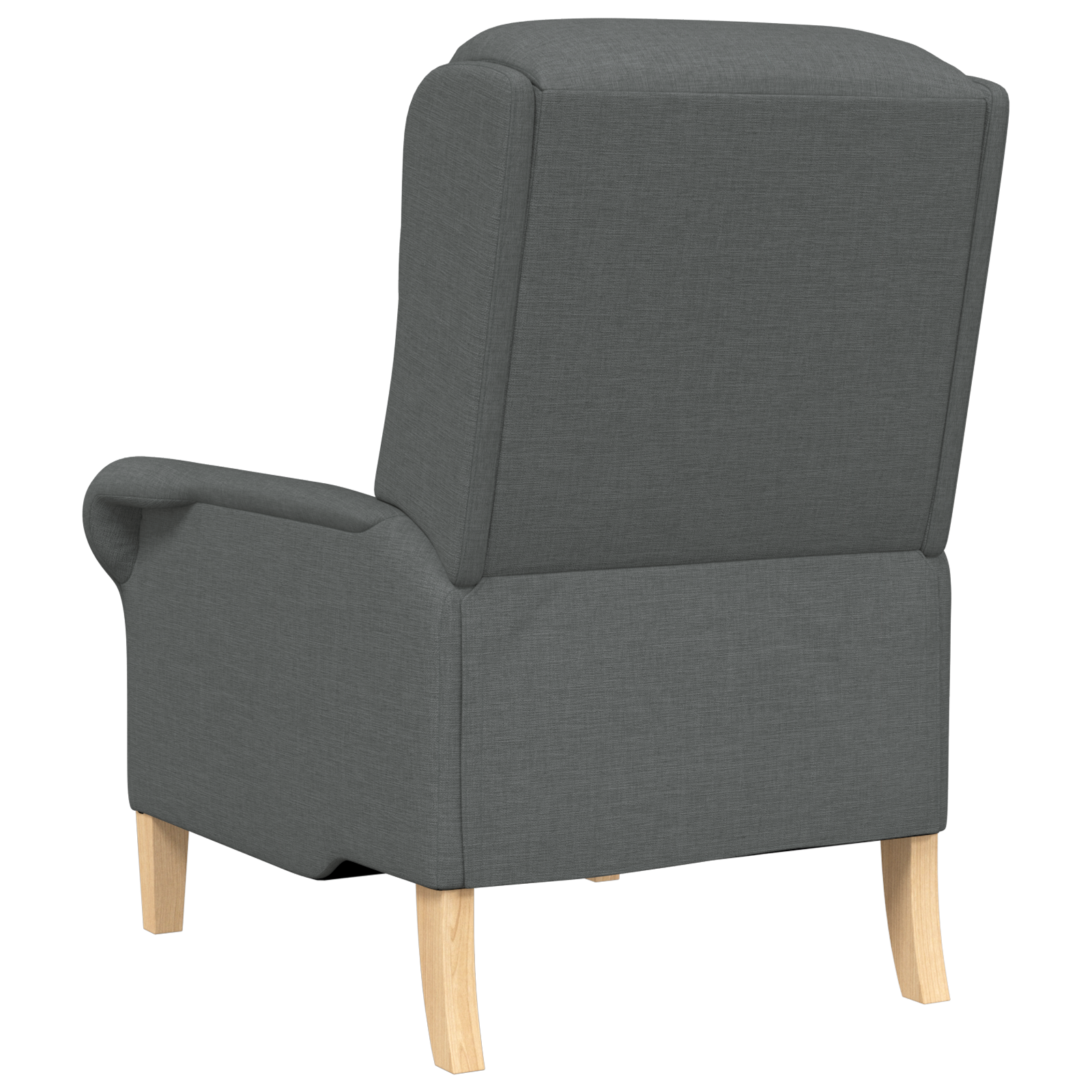 Modern Armchair Dark Grey Fabric, Wood Medium Durable Armchair - Image 6