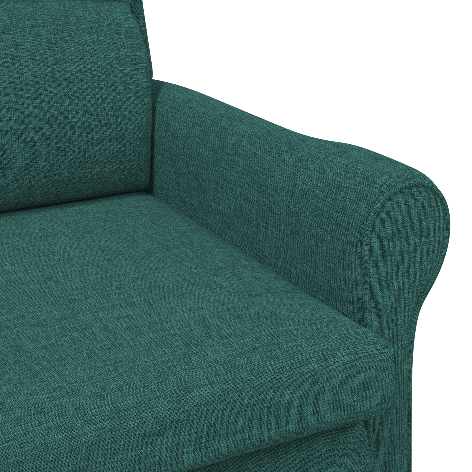 Modern Armchair Dark Green Fabric, Wood Standard Ergonomic - Image 7