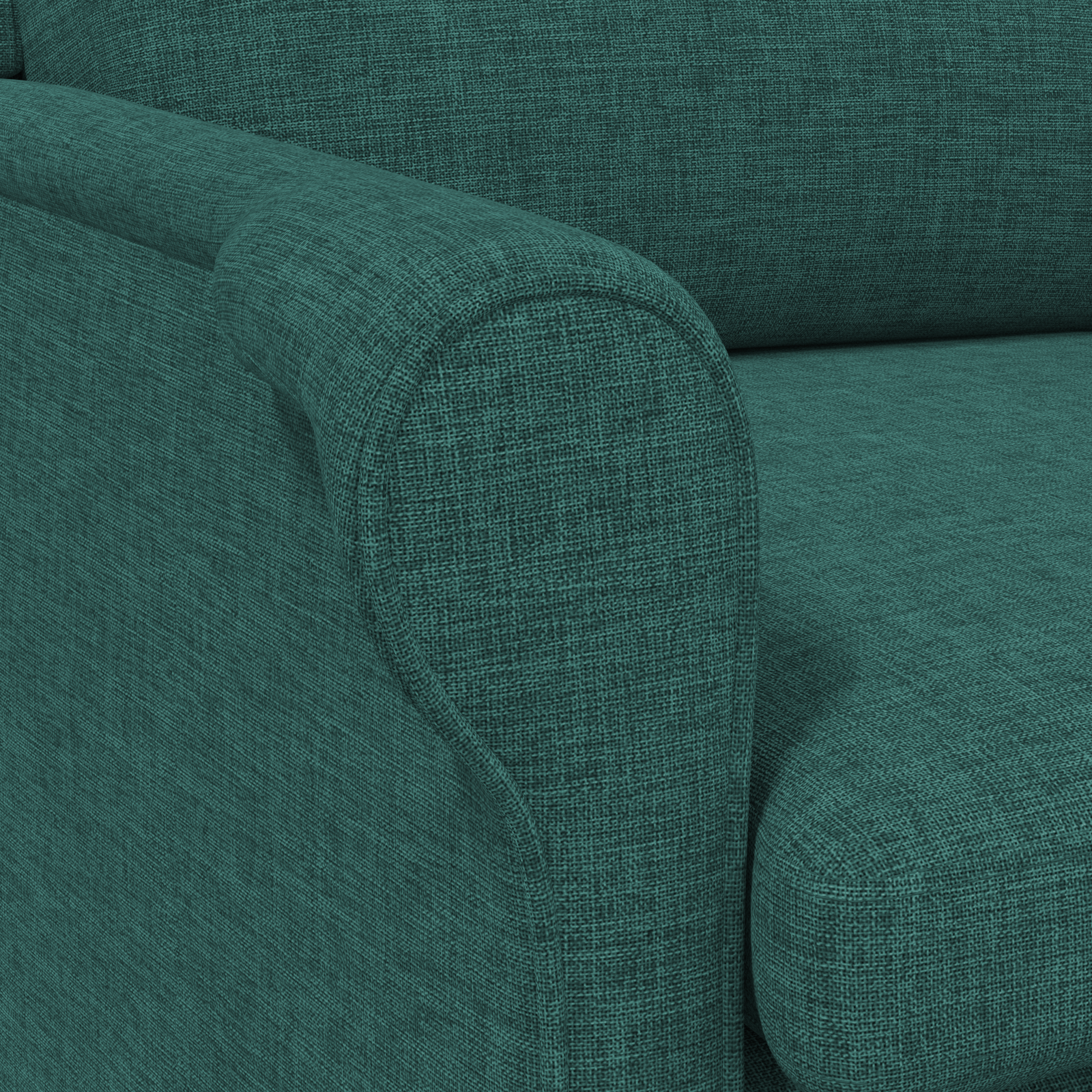 Modern Armchair Dark Green Fabric, Wood Standard Ergonomic - Image 8