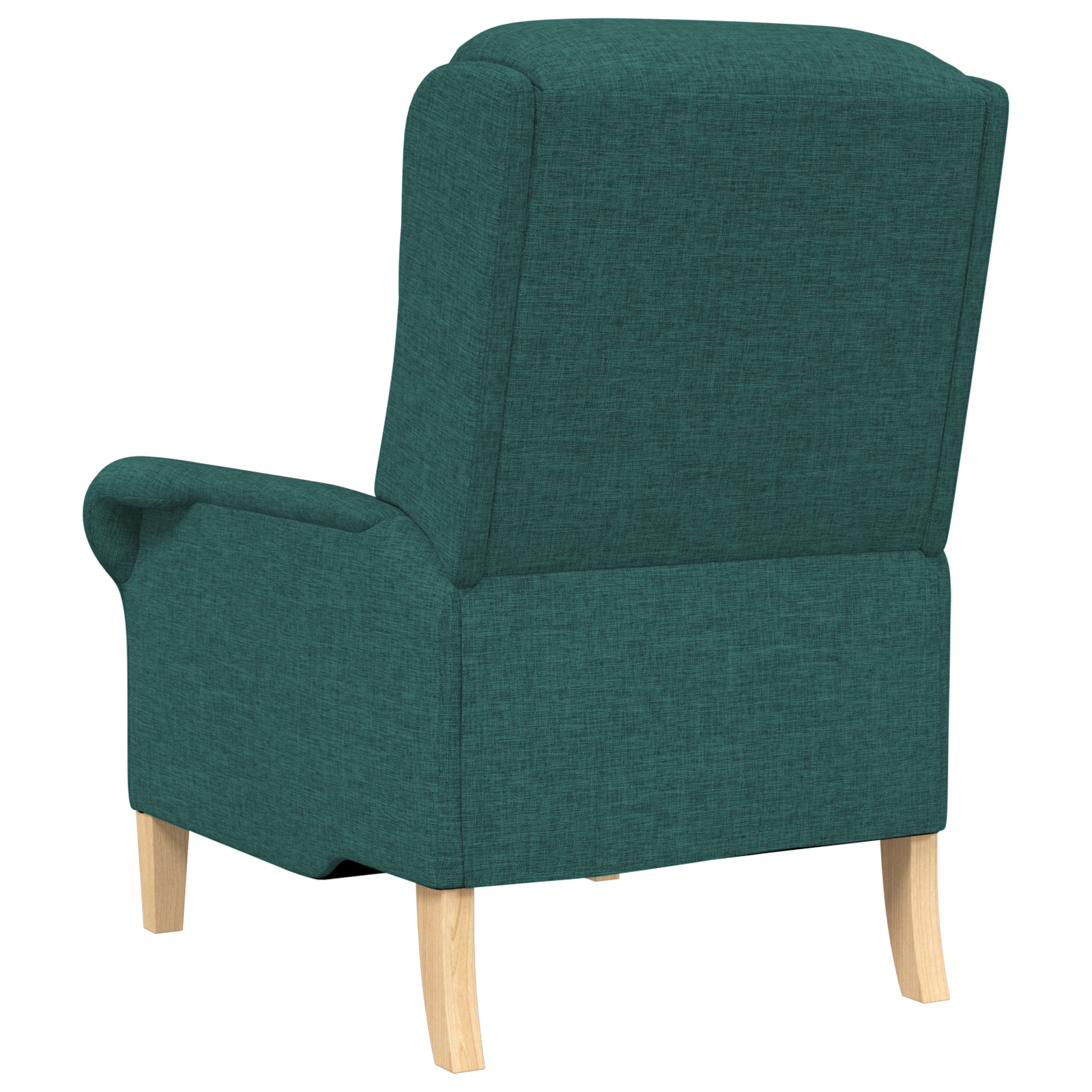 Modern Armchair Dark Green Fabric, Wood Standard Ergonomic - Image 6