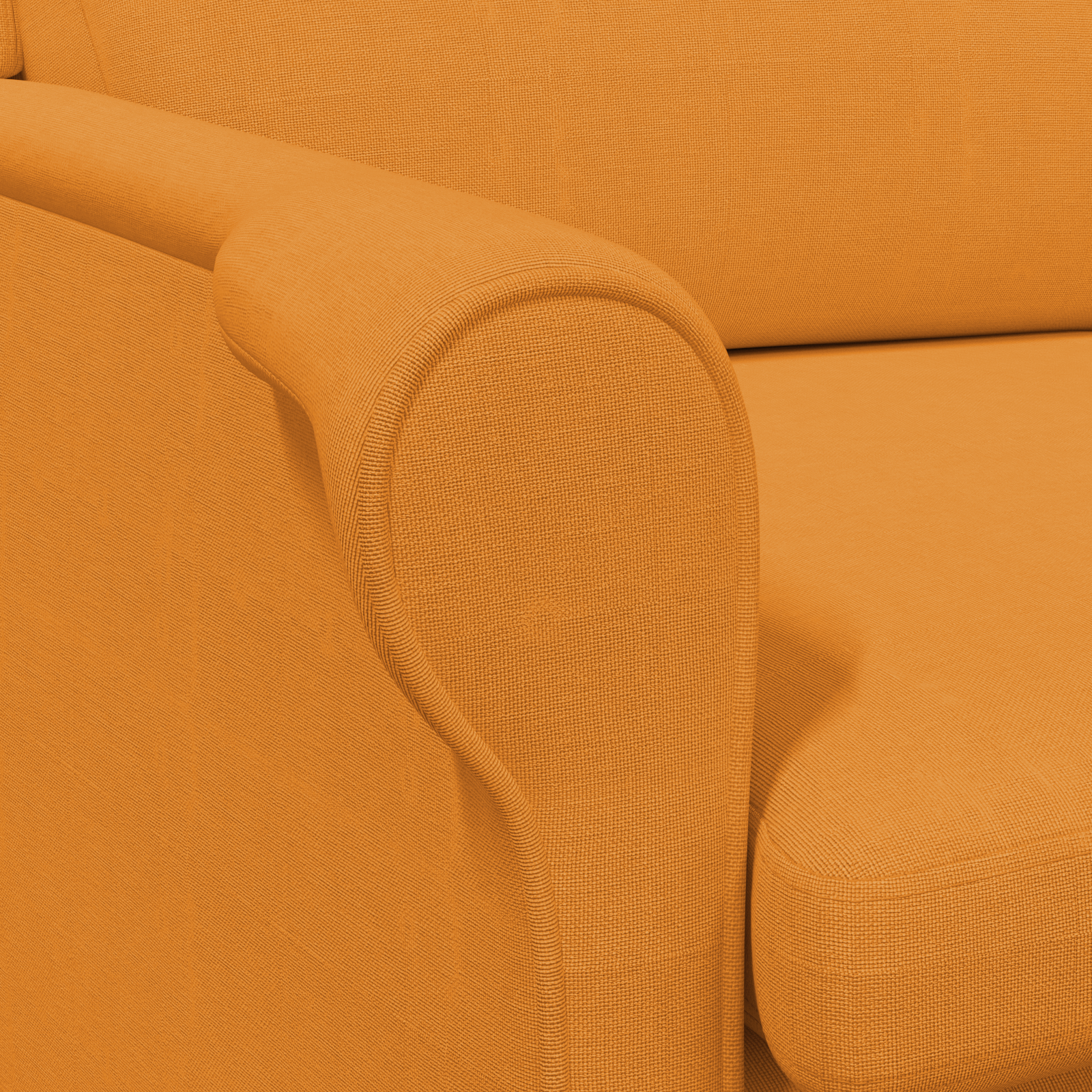 Modern Armchair Dark Yellow Fabric Large Ergonomic - Image 8