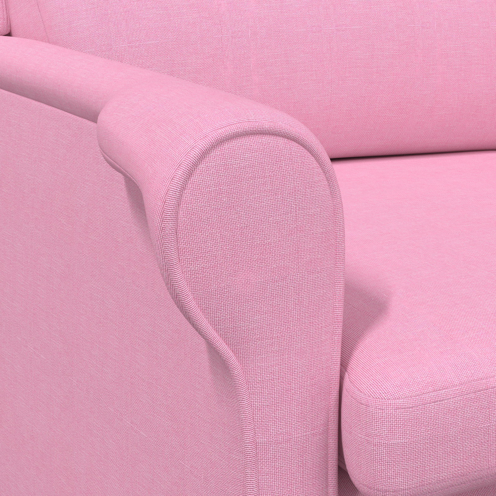 Modern Armchair Pink Polyester fabric, Wood Medium Ergonomic - Image 8
