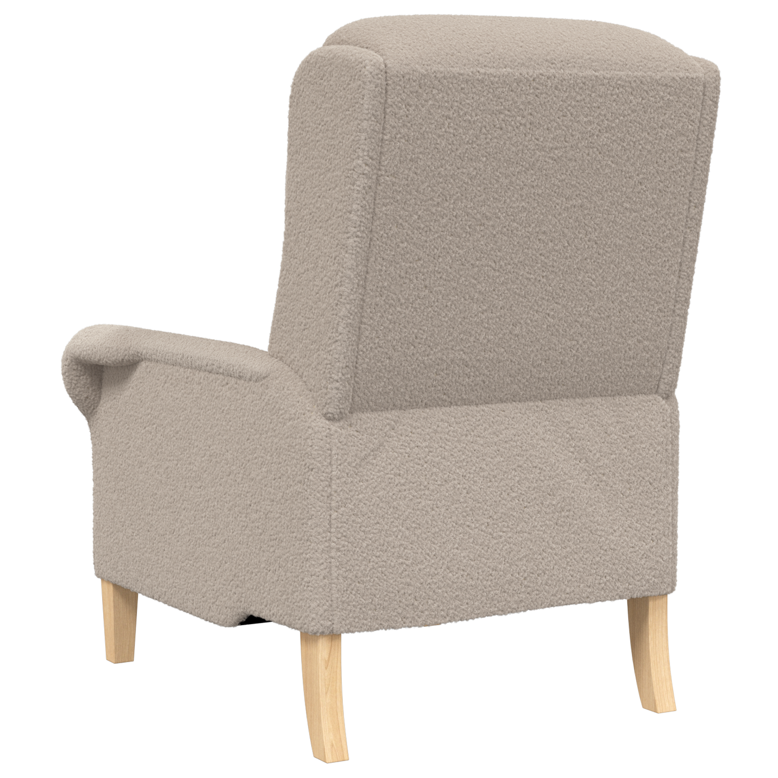Ergonomic Armchair Light grey Polyester, Wood Standard Ergonomic - Image 6