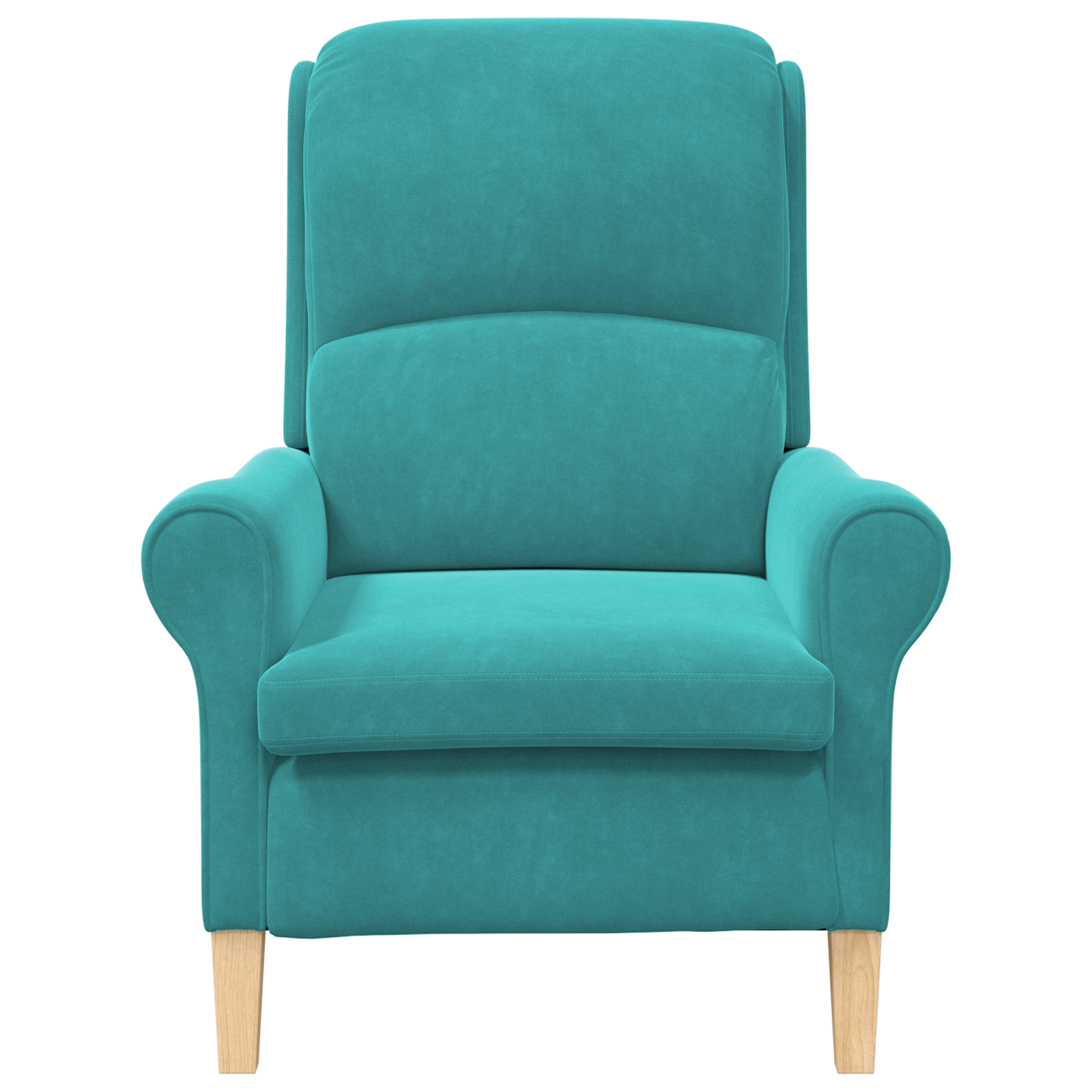 Turquoise Armchair Turquoise Fabric Standard Ergonomic - Image 4