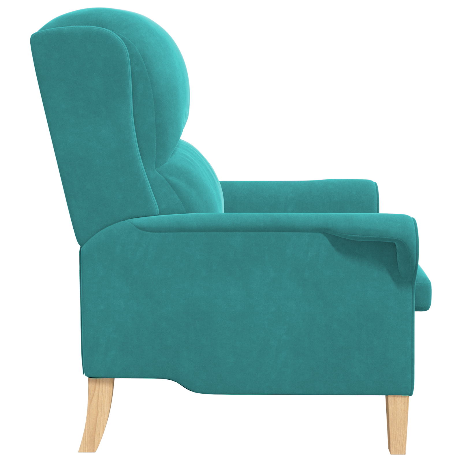 Turquoise Armchair Turquoise Fabric Standard Ergonomic - Image 5