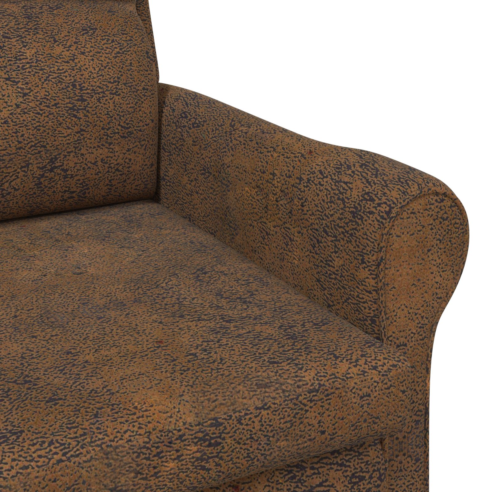Modern Armchair Brown Fabric, Wood Standard Ergonomic Armchair - Image 7