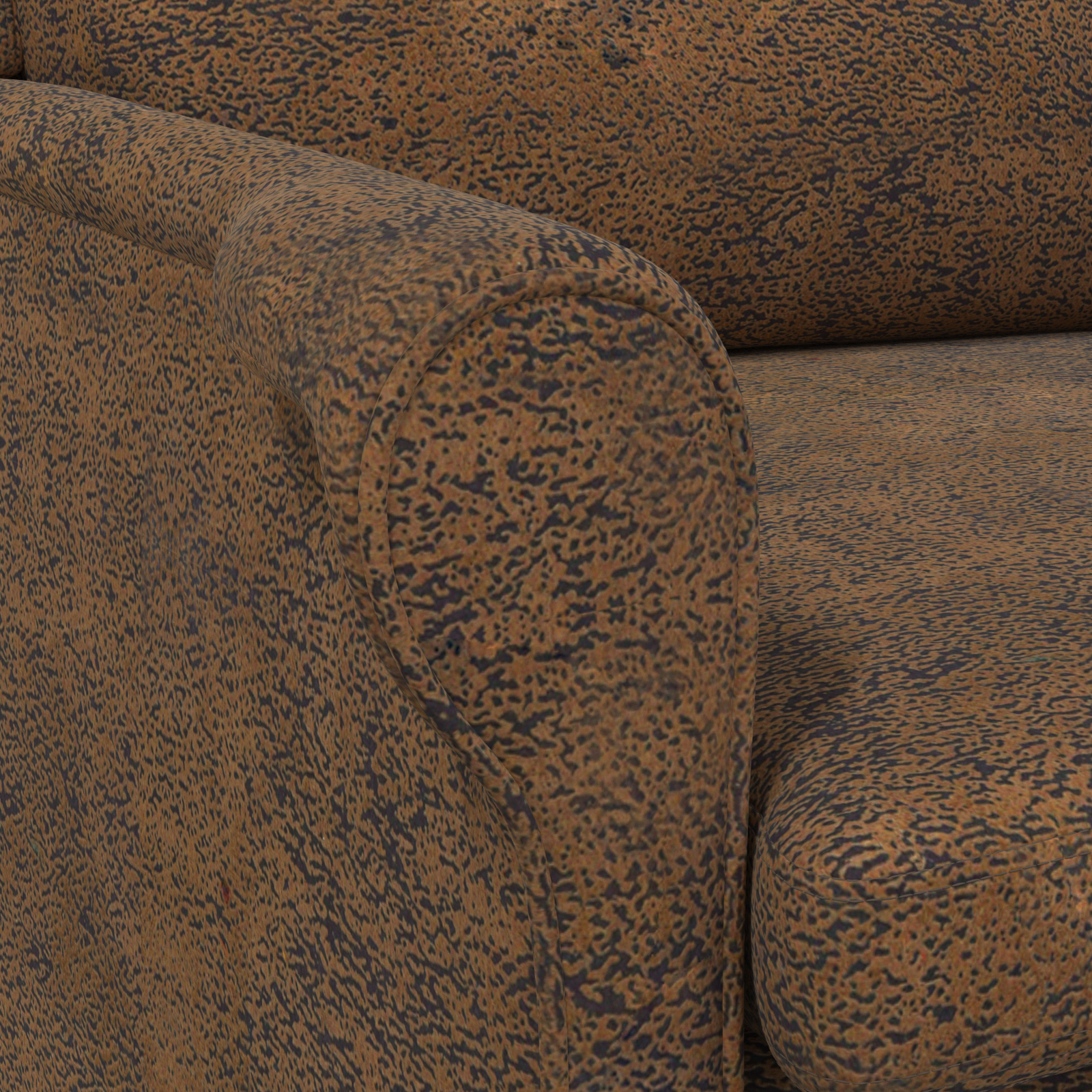 Modern Armchair Brown Fabric, Wood Standard Ergonomic Armchair - Image 8
