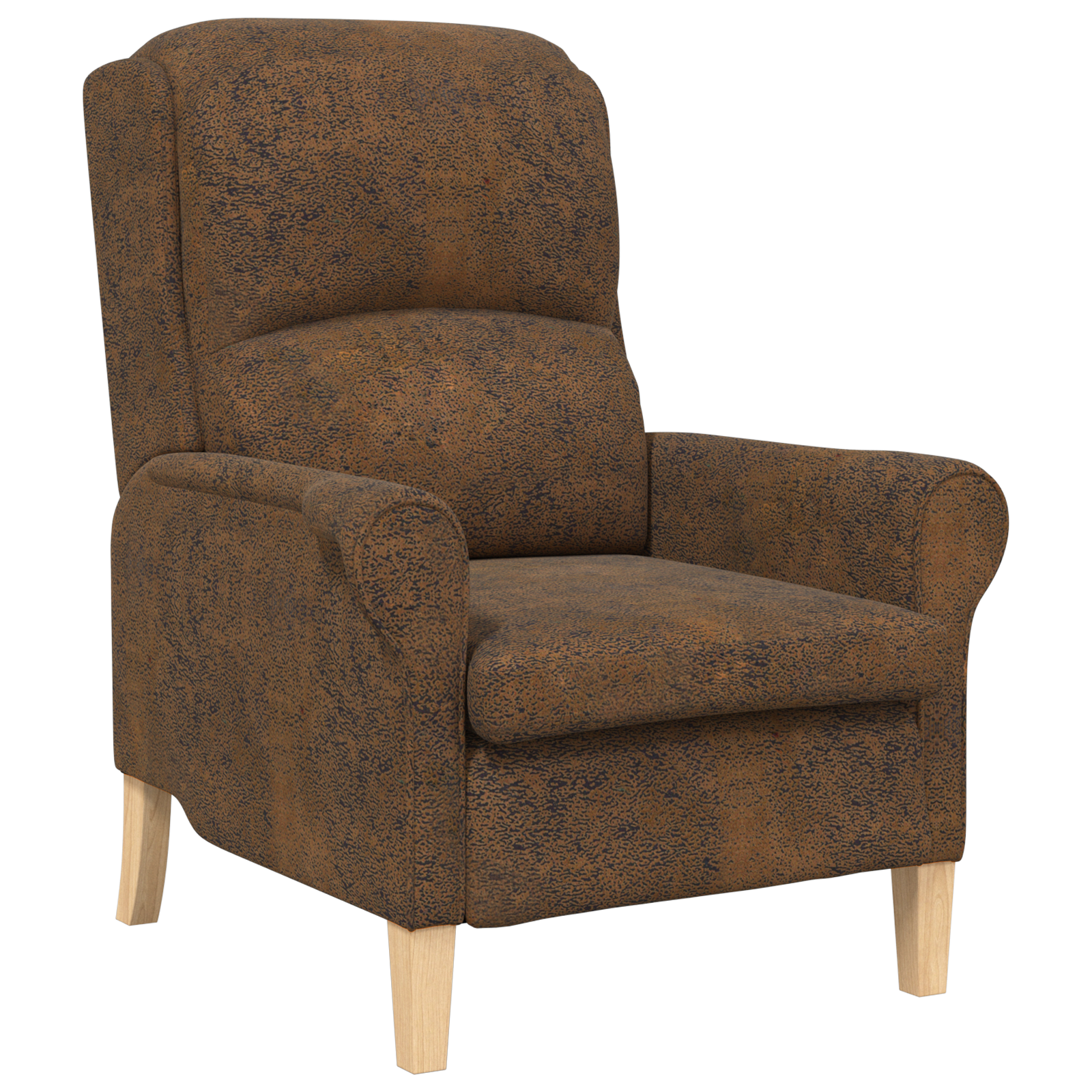 Thumbnail - vidaXL Moderner Sessel Braun Stoff, Holz Standard Ergonomisch Sessel