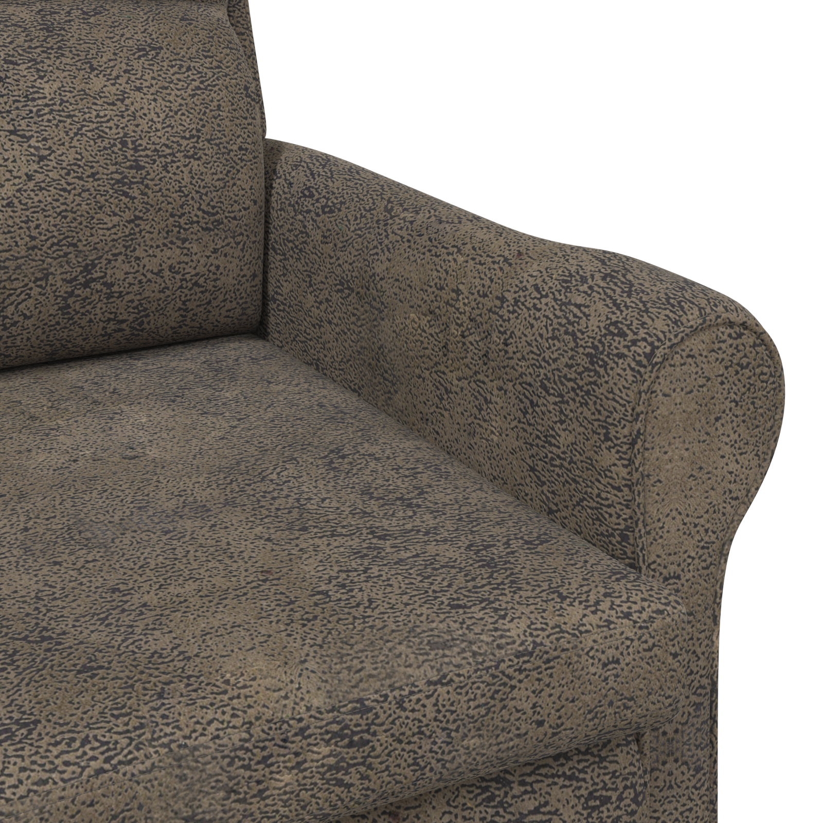 Contemporary Armchair Dark Grey Fabric and Wood Standard - Image 7