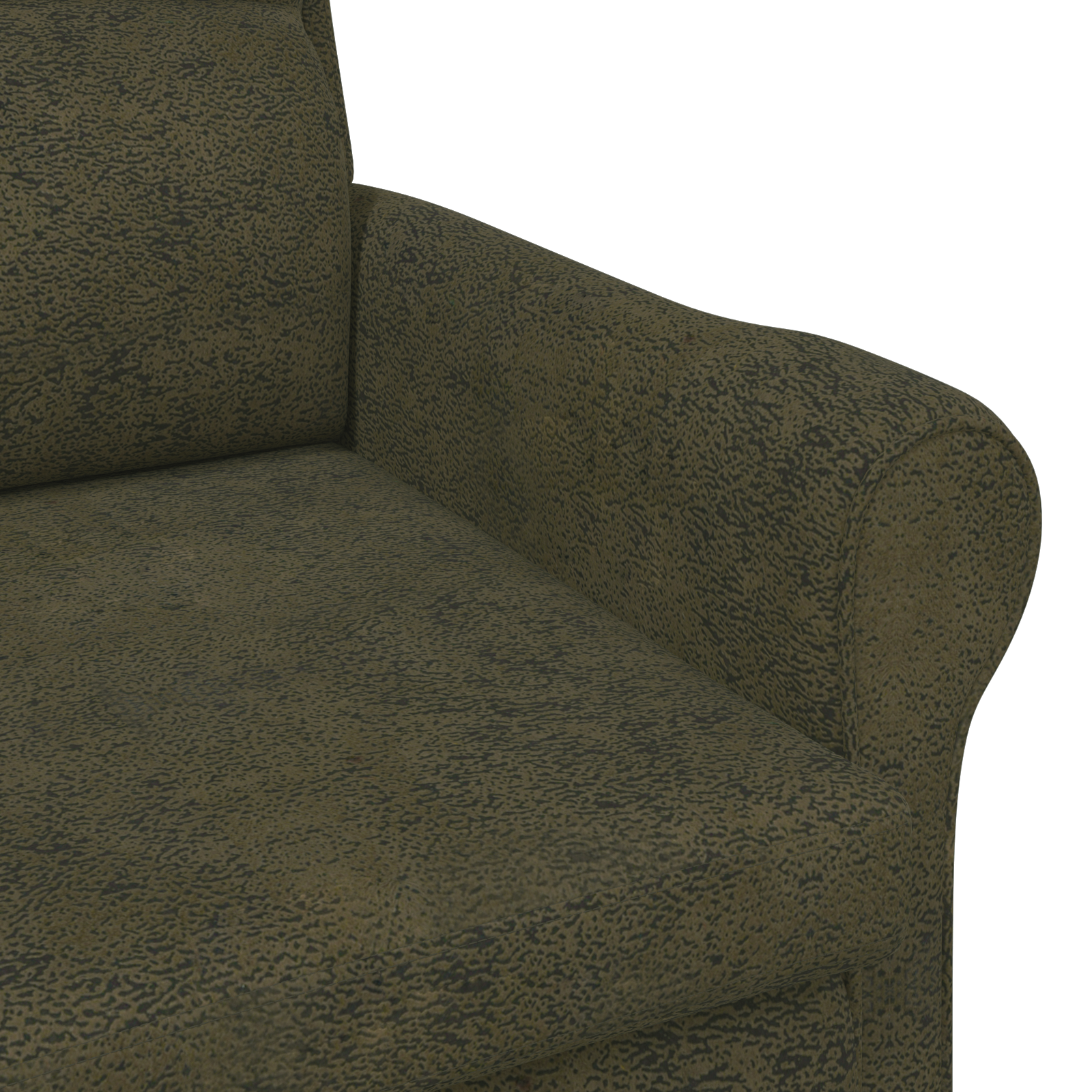 Contemporary Armchair Army green Fabric, Wood Medium Ergonomic - Image 7