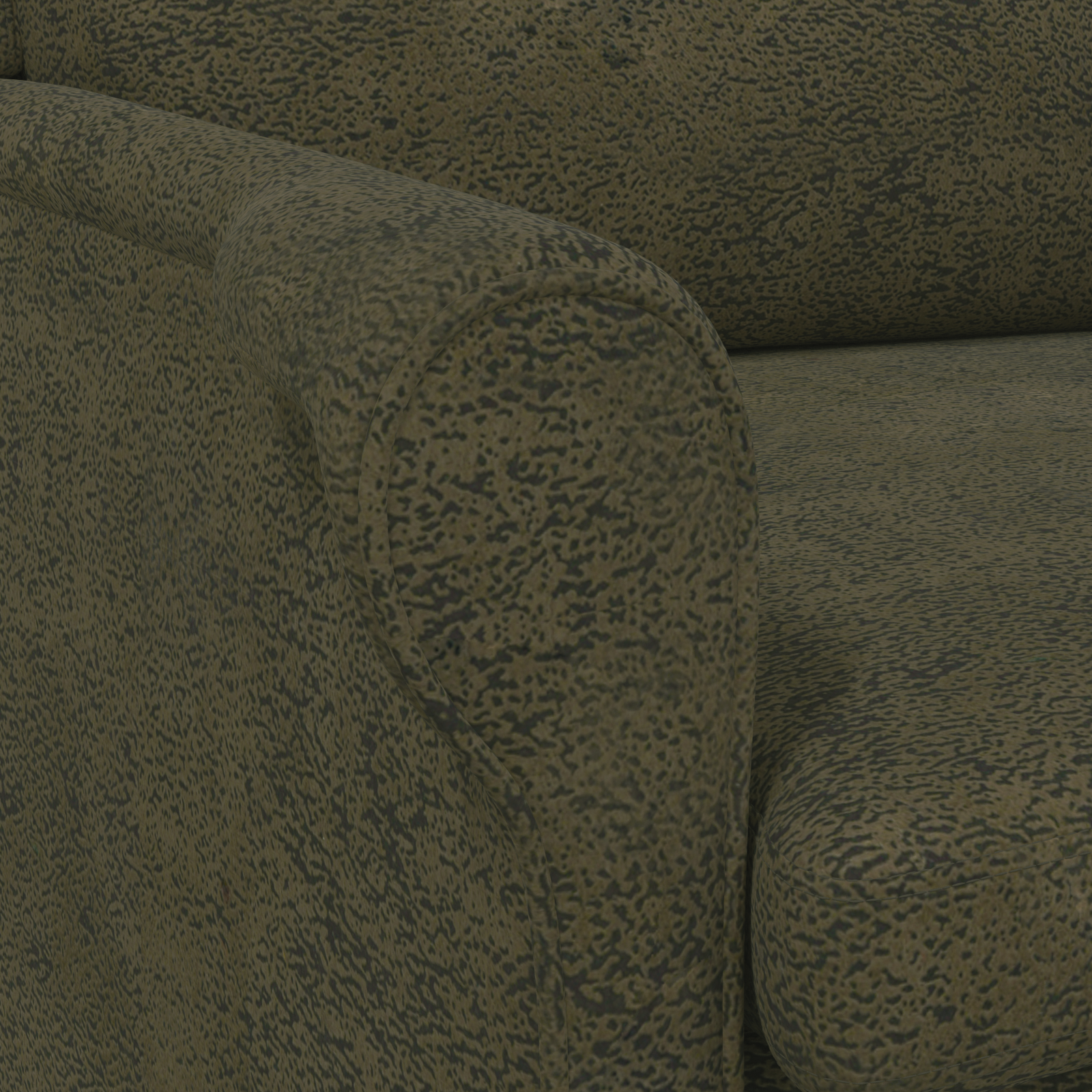 Contemporary Armchair Army green Fabric, Wood Medium Ergonomic - Image 8