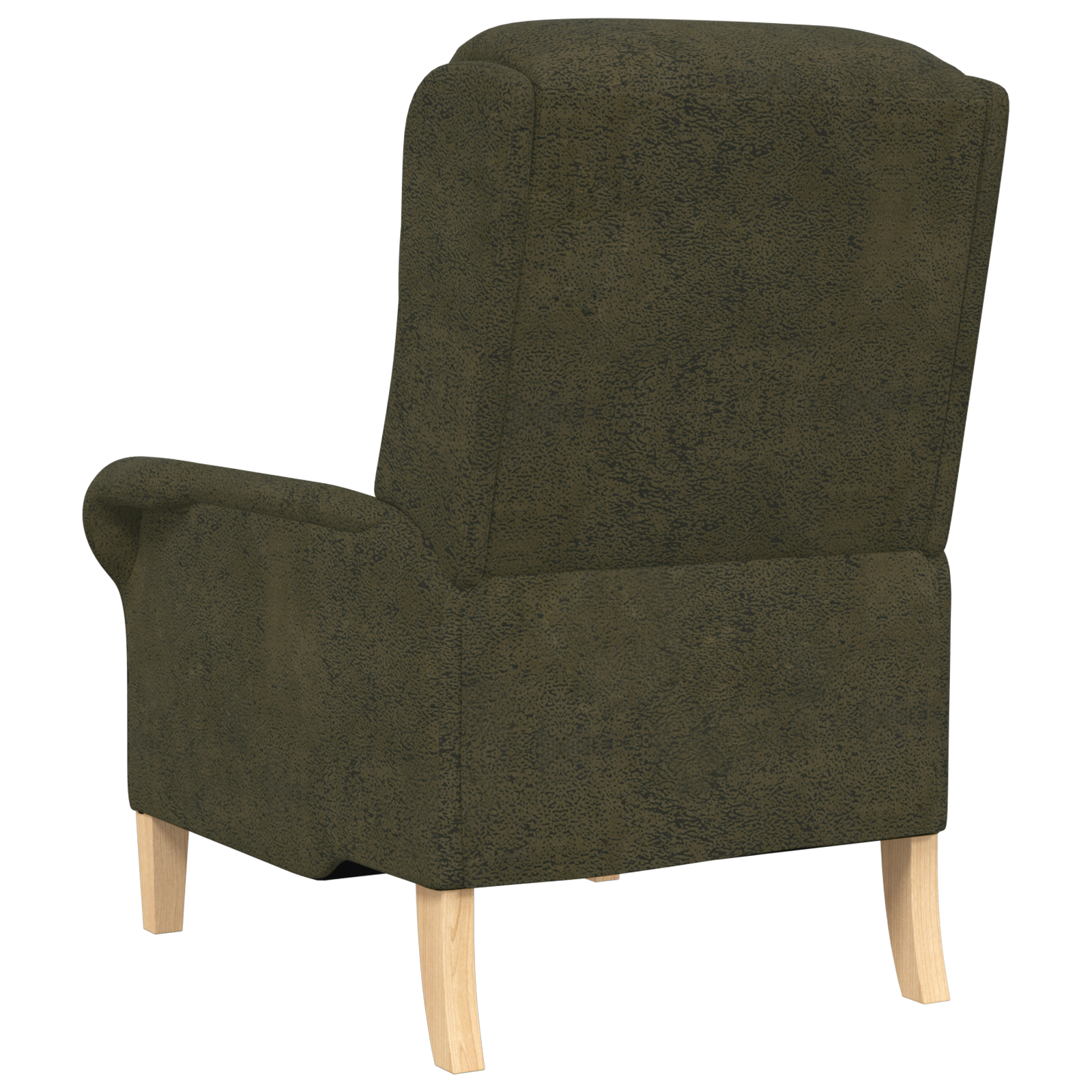 Contemporary Armchair Army green Fabric, Wood Medium Ergonomic - Image 6