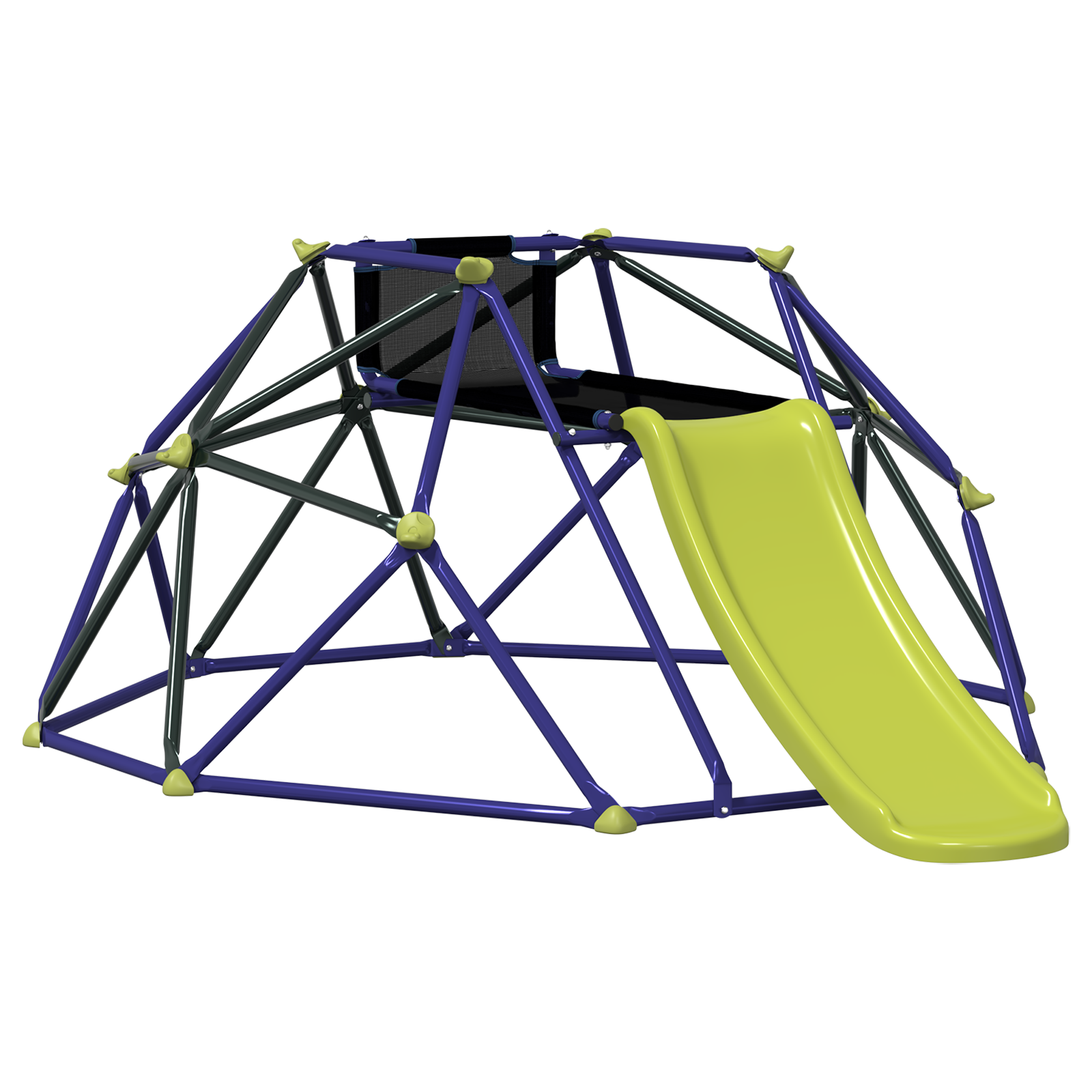 Climbing Dome with Slide for Kids 3-10 Years 247 cm 200 kg - Image 2
