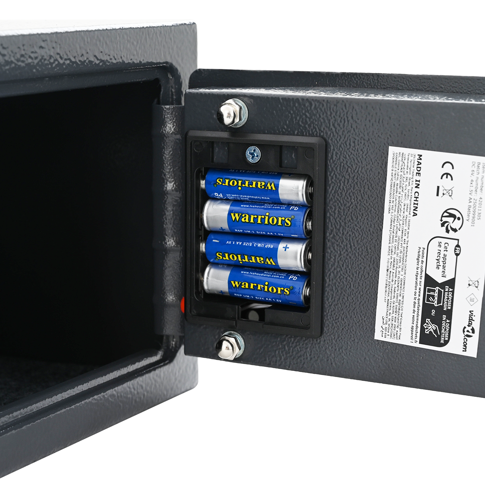 Electronic Digital Safe Dark Grey 23x17x17 cm Steel - Image 6