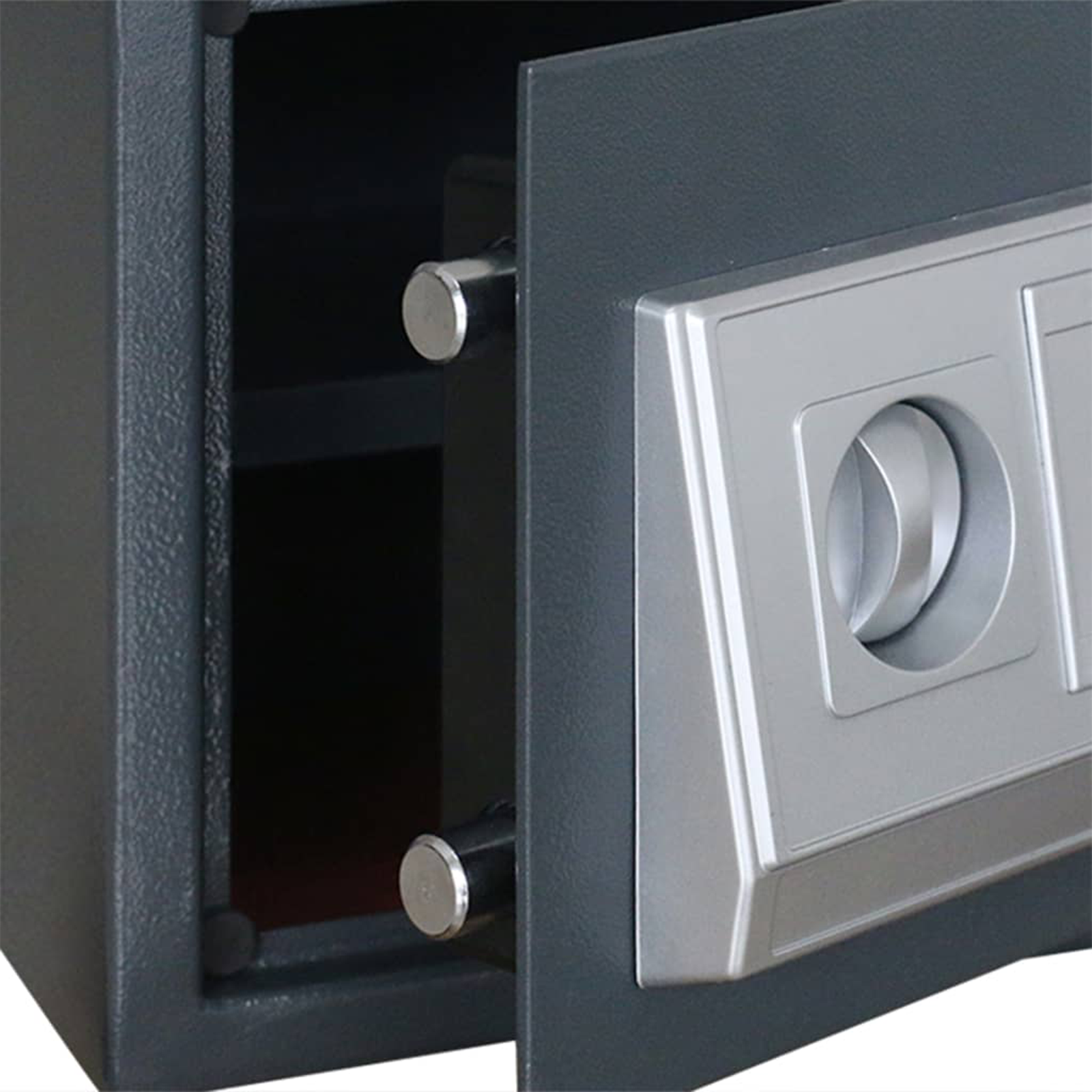 Electronic Digital Safe with Shelf Dark Grey 35x25x25 cm Steel - Image 5