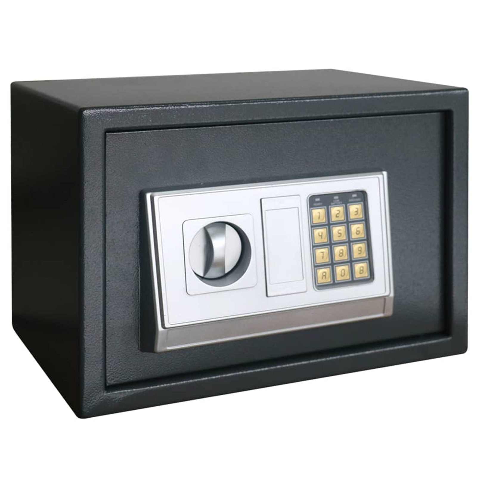Elektronische Digitale Kluis met Plank Donkergrijs 35x25x25 cm Staal