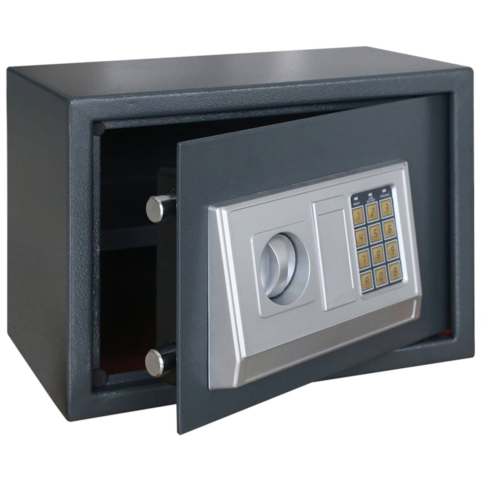 Electronic Digital Safe with Shelf Dark Grey 35x25x25 cm Steel - Image 2
