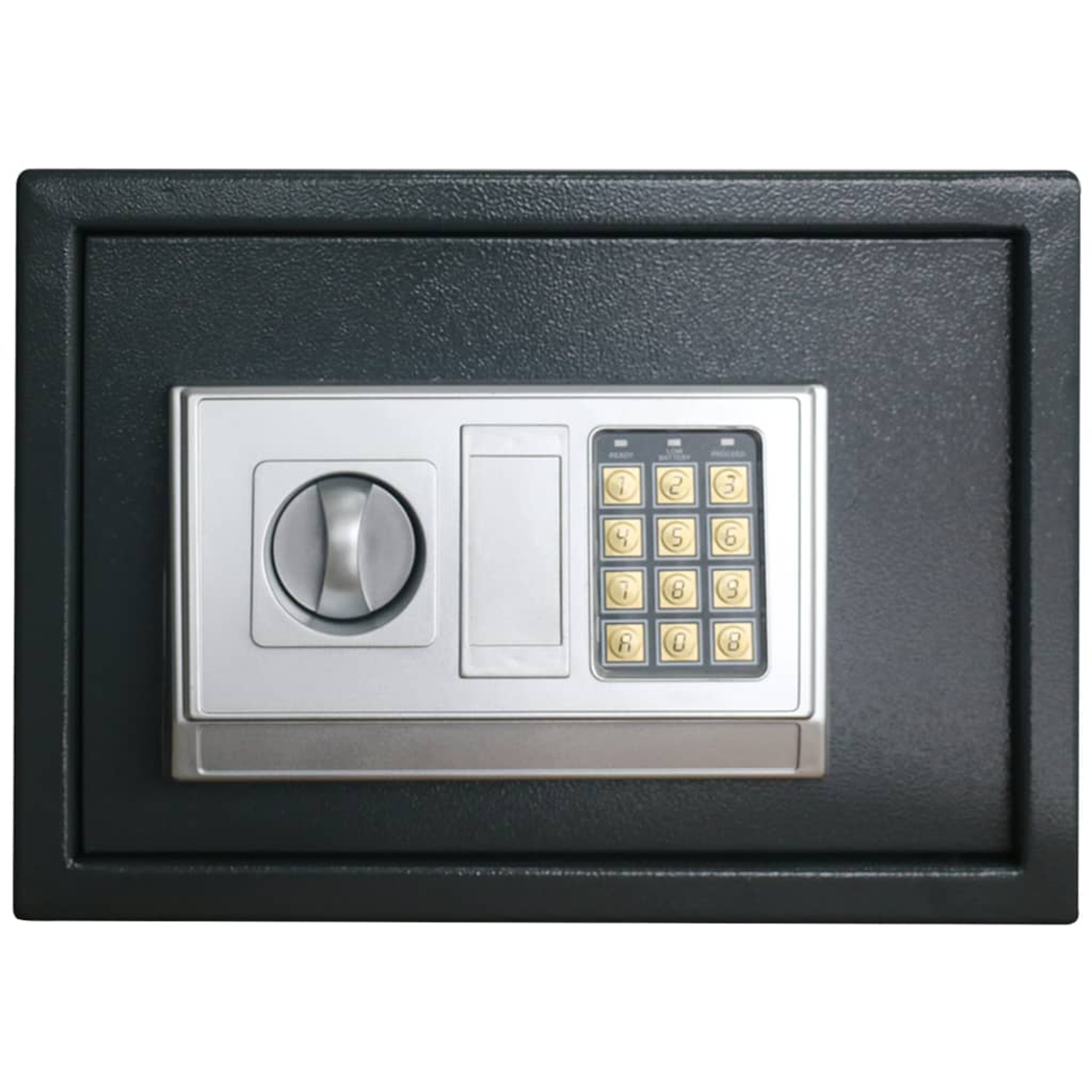 Electronic Digital Safe with Shelf Dark Grey 35x25x25 cm Steel - Image 3