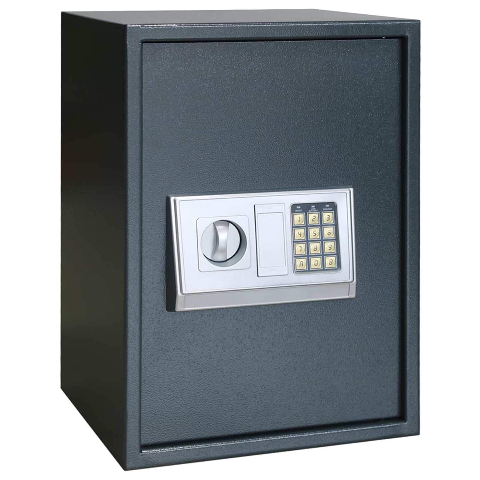Elektronische Digitale Kluis met Plank Donkergrijs 35x31x50 cm Staal