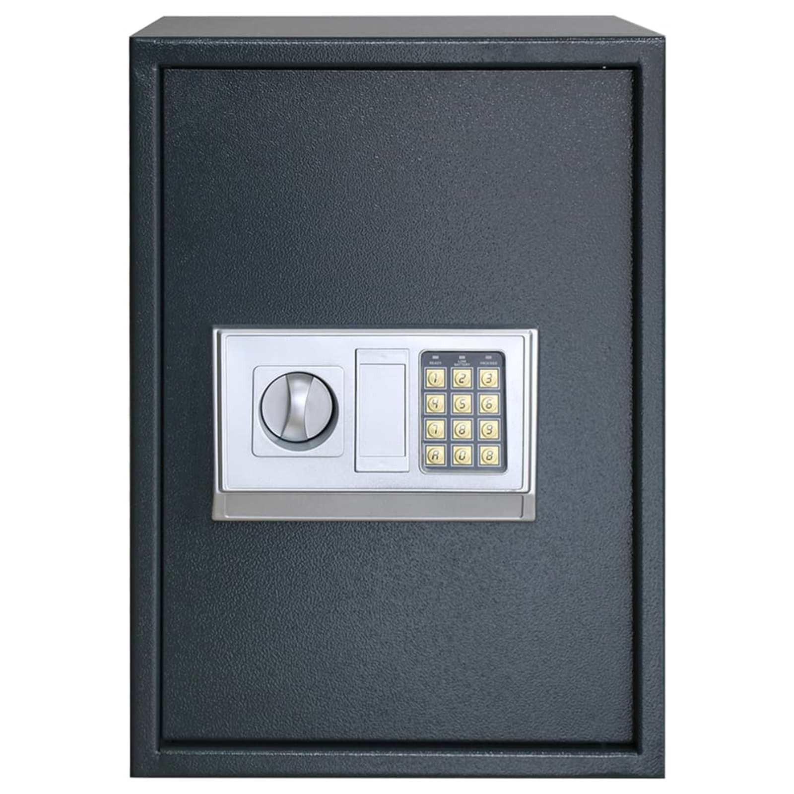 Electronic Digital Safe with Shelf Dark Grey 35x31x50 cm Steel - Image 4
