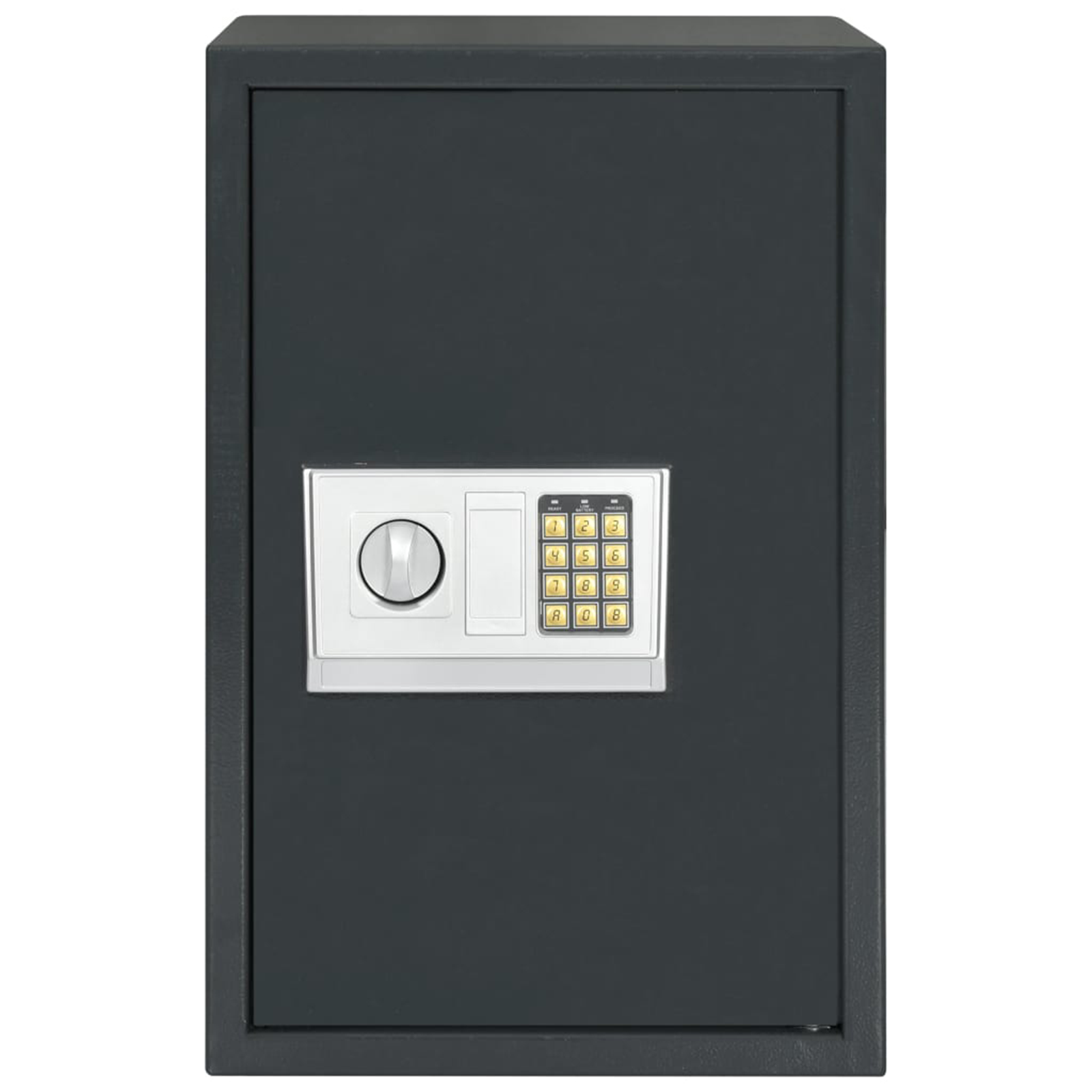 Electronic Digital Safe with Shelf Dark Grey 40x35x60 cm Steel - Image 3