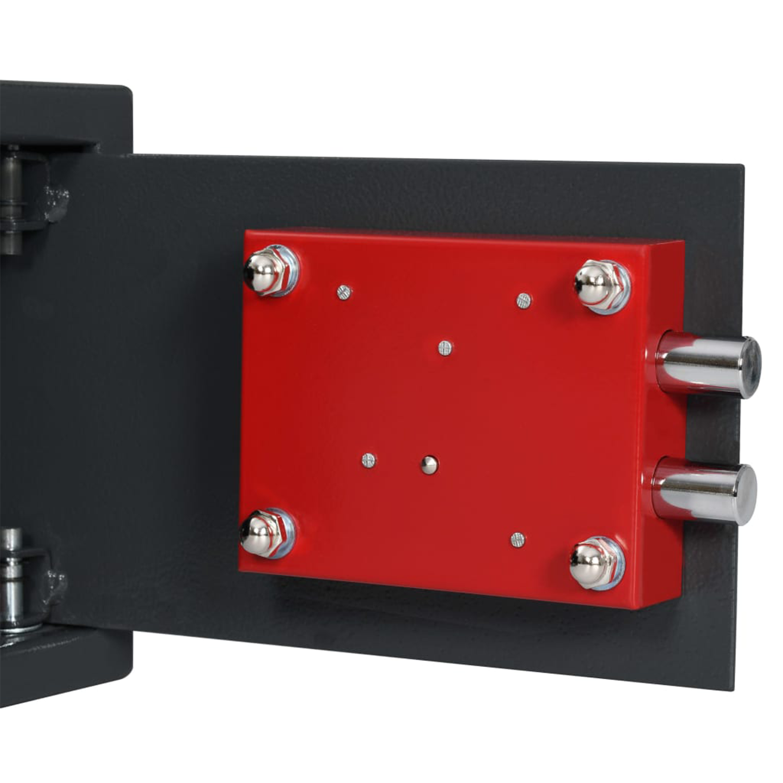 Safe Box with Key Lock Dark Grey 20x31x20 cm Steel - Image 8