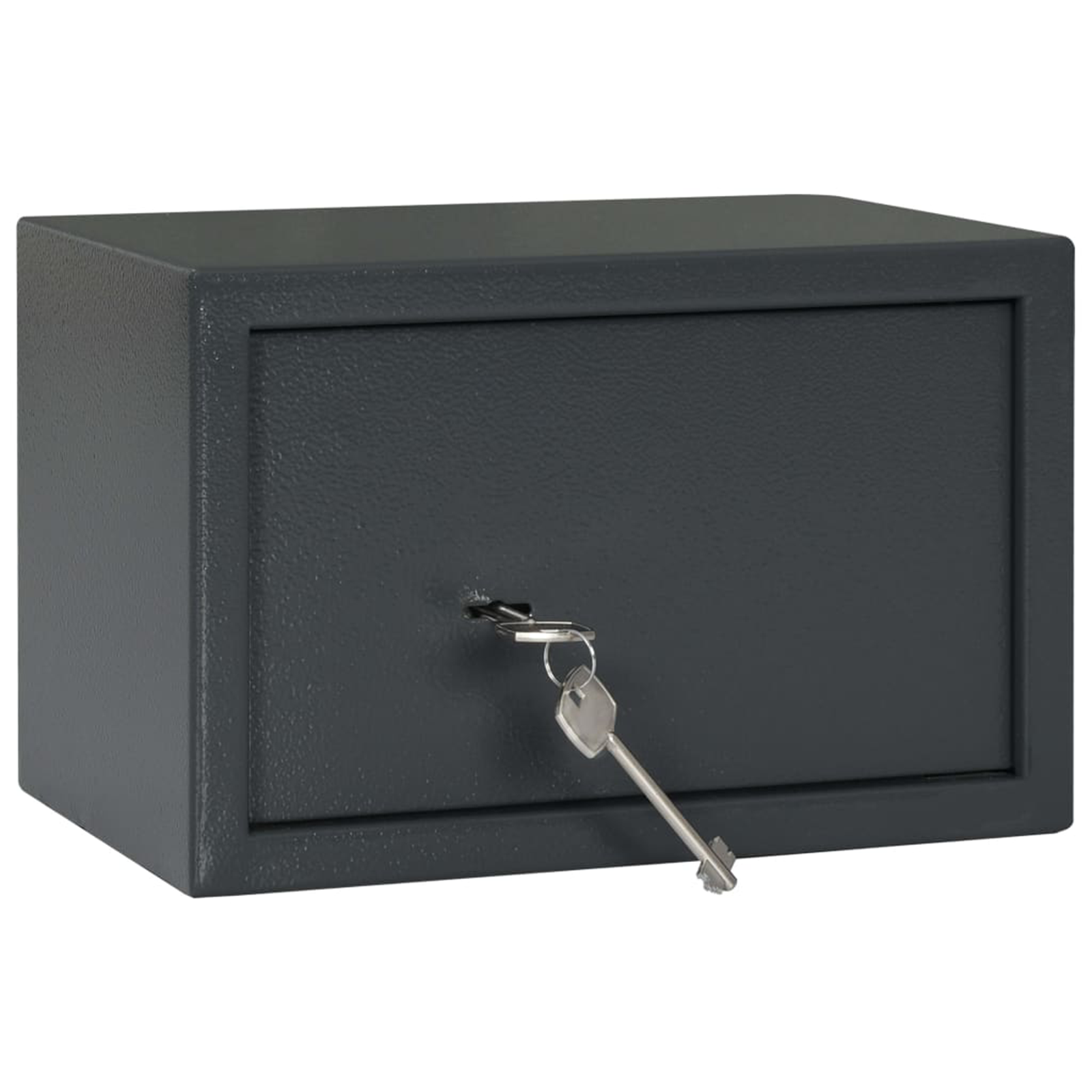 Safe Box with Key Lock Dark Grey 20x31x20 cm Steel - Image 2