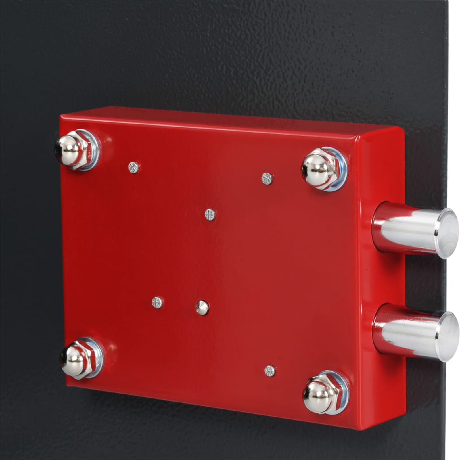 Safe Box with Key Lock Dark Grey 25x35x25 cm Steel - Image 8