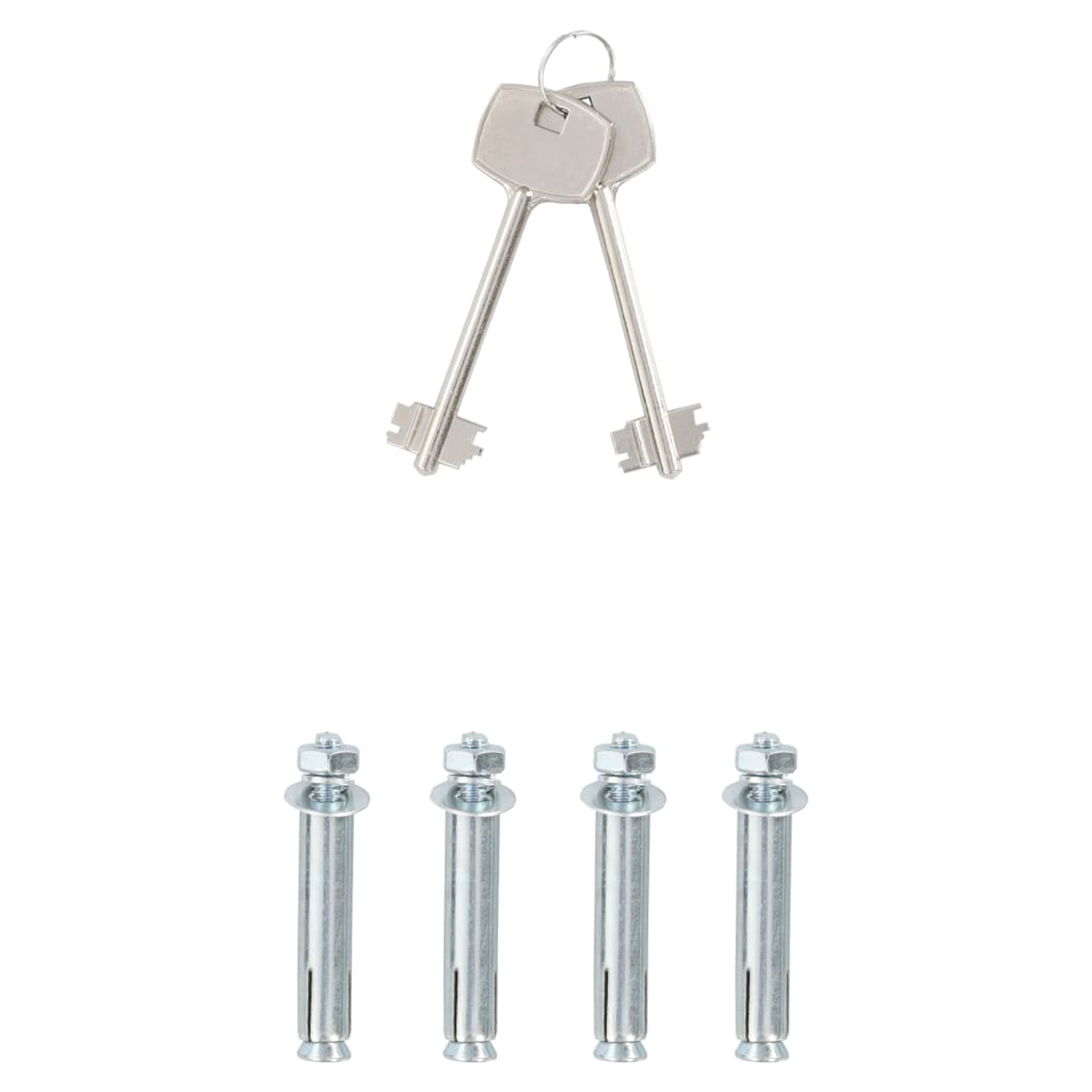 Kluis met Sleutelvergrendeling Donkergrijs 25x35x25 cm Staal image 9