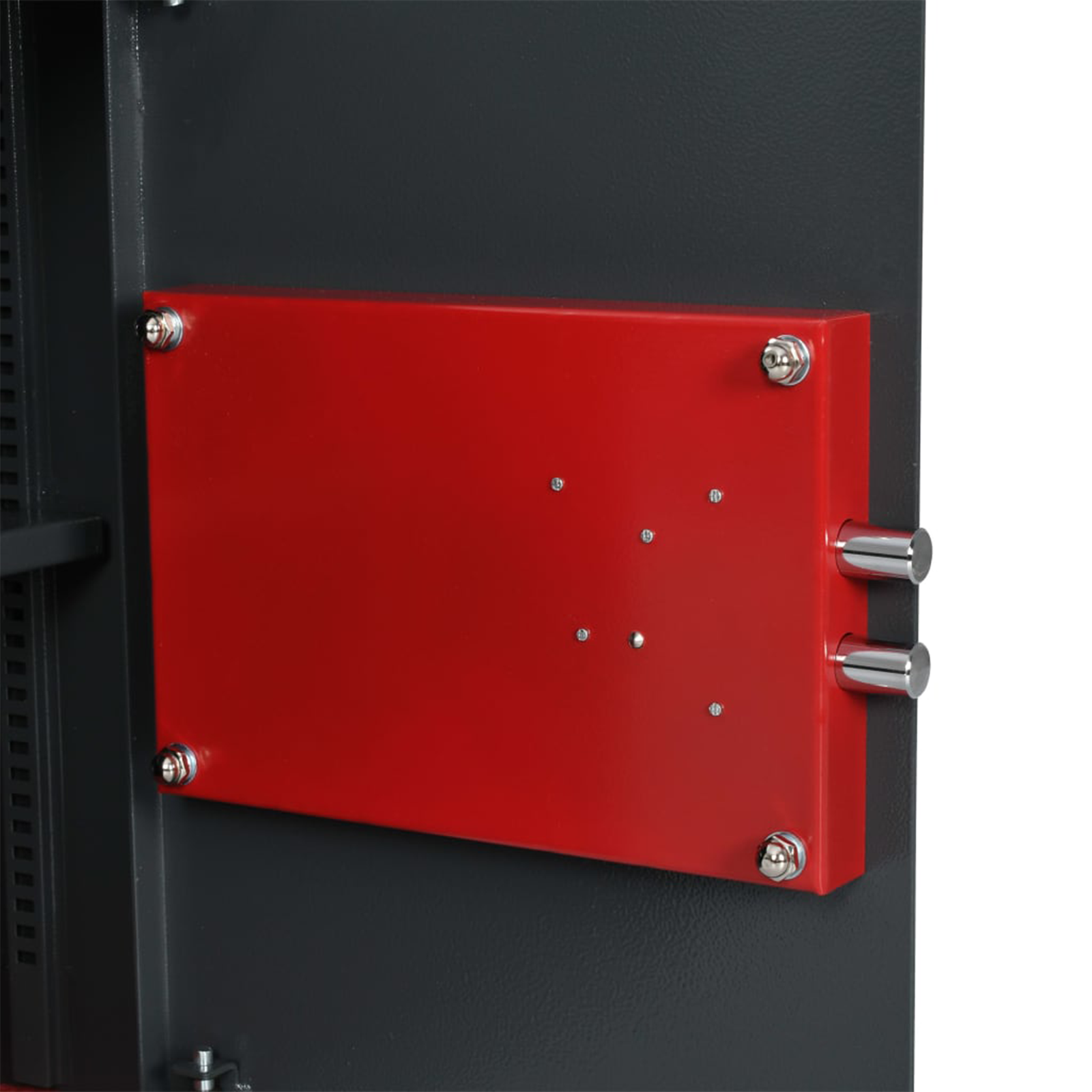 Safe Box with Key Lock Dark Grey 31x35x50 cm Steel - Image 8